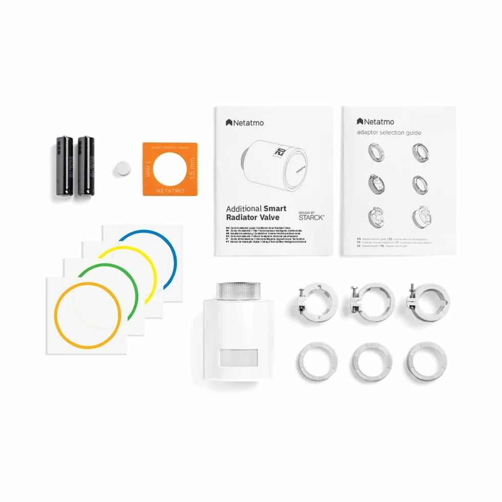Netatmo Podłączona Inteligentna Głowica Termostatyczna NAV-EN Akcesoria do Termostatu