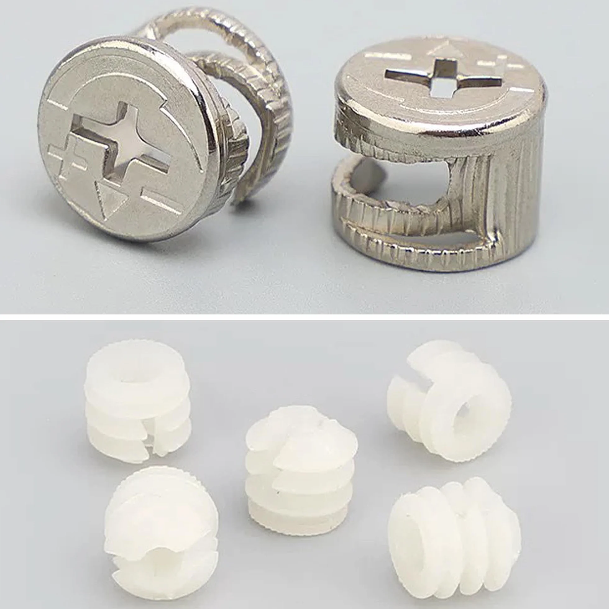 50 zestawów łączników meblowych M15 M6 x 40 mm do szafki komody