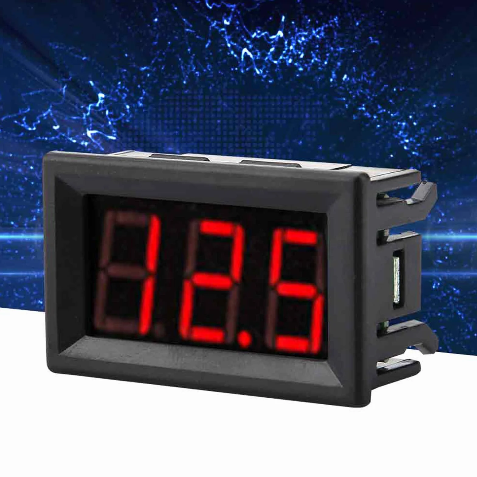 Voltmeter DC 0-100V Mini 0,56" LED Anzeige Digital Volt Panel Meter mit Verpolungsschutz Rot