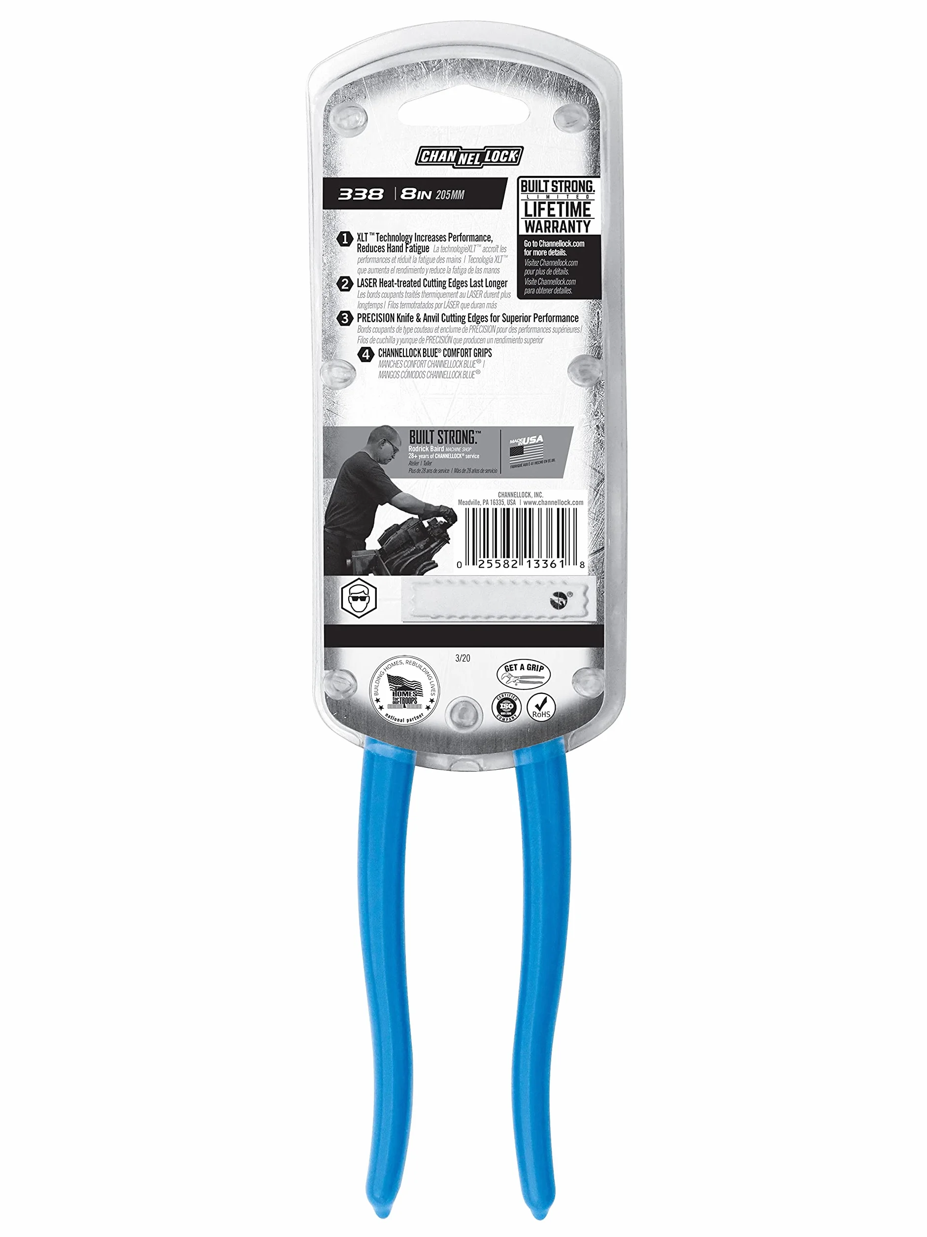 Channellock CHL338 8-calowe szczypce tnące do połączeń kolanowych