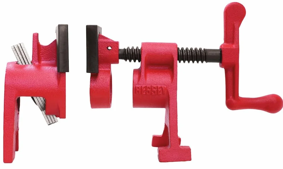 Bessey BPC-H34 Zestaw do Mocowania Rur, Czarny/Czerwony