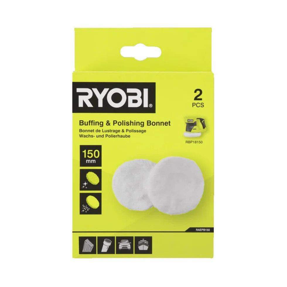 Ryobi Zestaw Czapek do Polerowania 150 mm RBP18150 RAEPB150