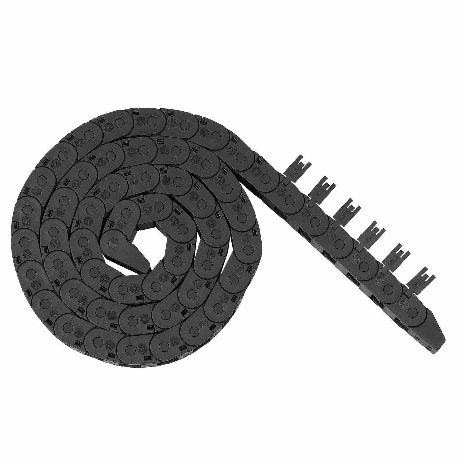 Redrex łańcuch do ciągnięcia 10 mm x 11 mm z tworzywa sztucznego do maszyn CNC