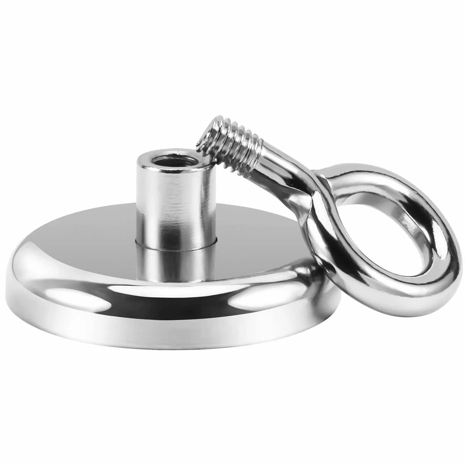 Magnes neodymowy o średnicy 42 mm, mocny magnes oczkowy do wędkowania i wspinaczki