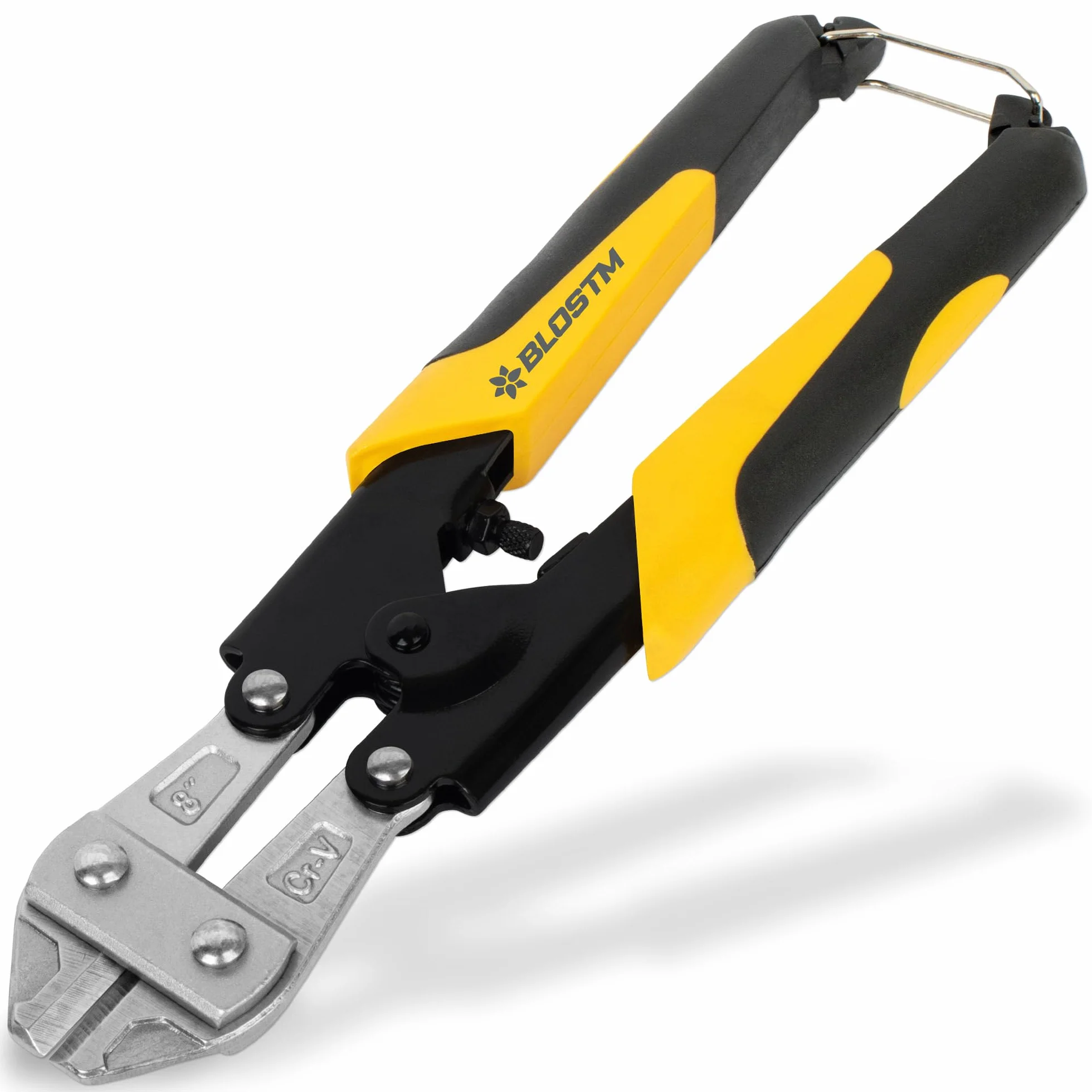 BLOSTM Mini przecinaki do drutu 8" wytrzymałe obróbka cieplna ergonomiczny gumowy uchwyt