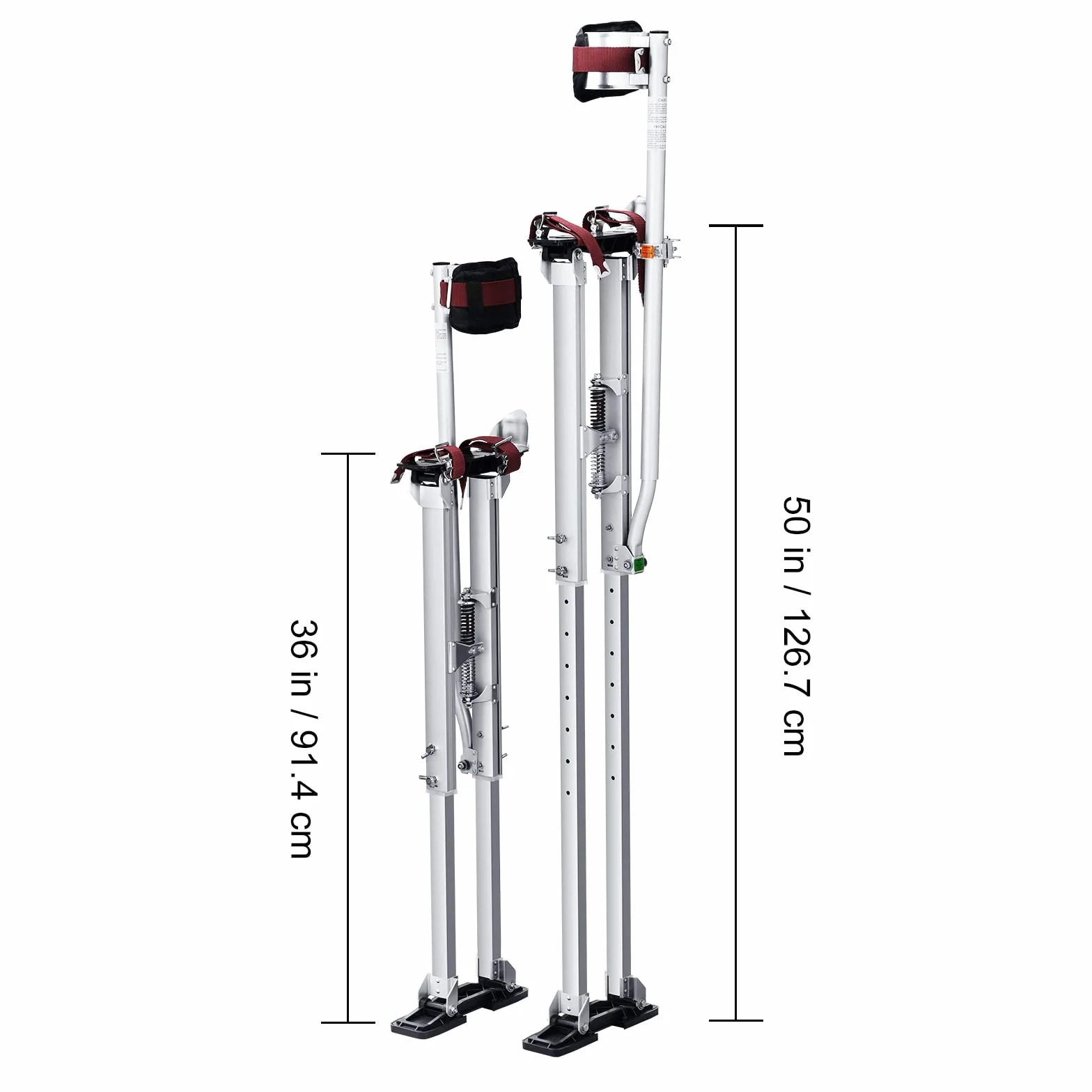VEVOR Regulowane deski do ścianek działowych 91,4-126,7 cm Płyta aluminiowa Obciążenie 103 kg