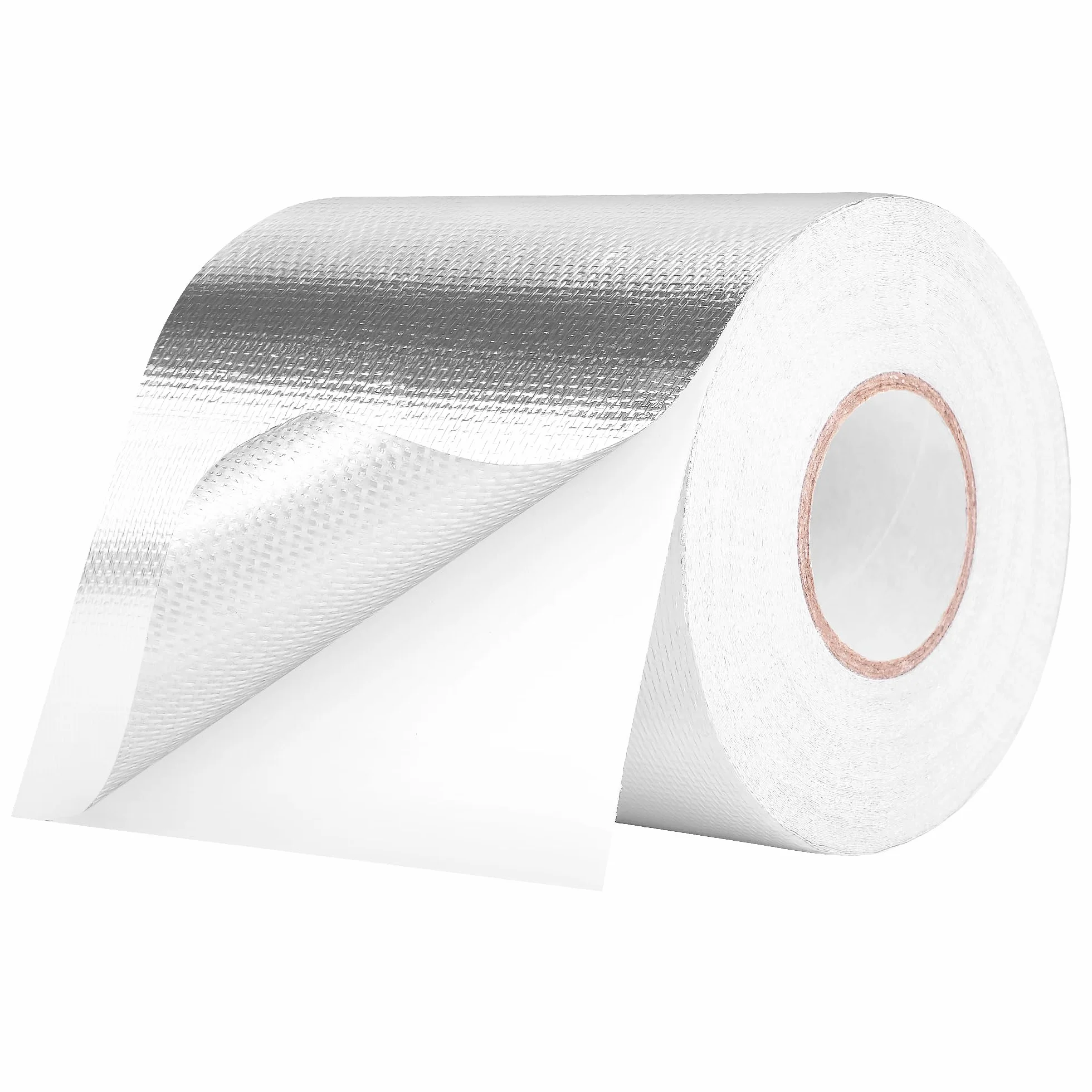 HONGTAISHENG Aluminiowa taśma klejąca 119 mm x 15 m wodoszczelna odporna na wysokie temperatury wzmocniona siatką szklaną