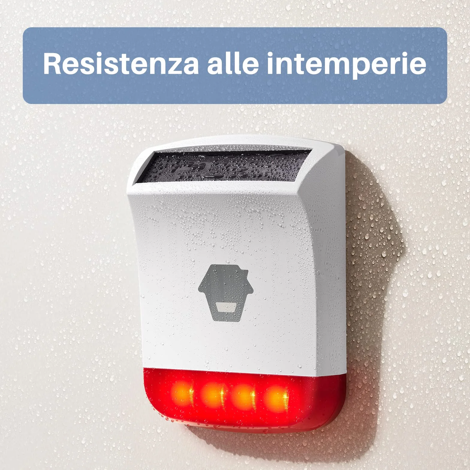 Chuango SPS-260 Bezprzewodowa syrena słoneczna alarm antykradzieżowy 110 DB czerwone światło stroboskopowe