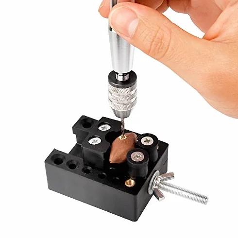 Estink Ręczne Wiertło Obrotowe Mini z 25-częściowym Zestawem Wierteł 0,5-3,0 mm Uchwyt 0,3-3,6 mm 12 cm