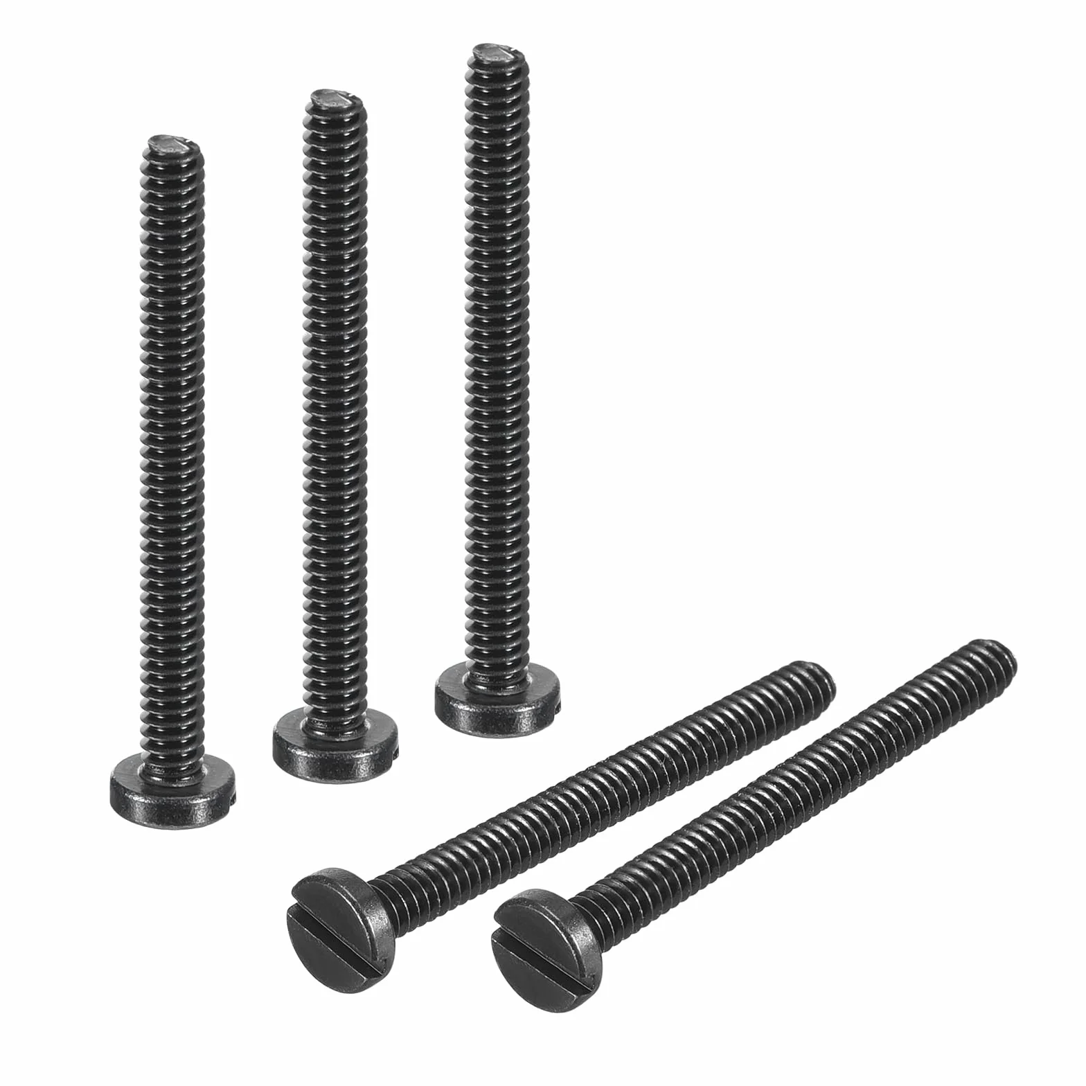 QUARKZMAN Black Oxide Slotted Button Head śruby 10 sztuk 3-48 x 1" śruba maszynowa ze stali węglowej