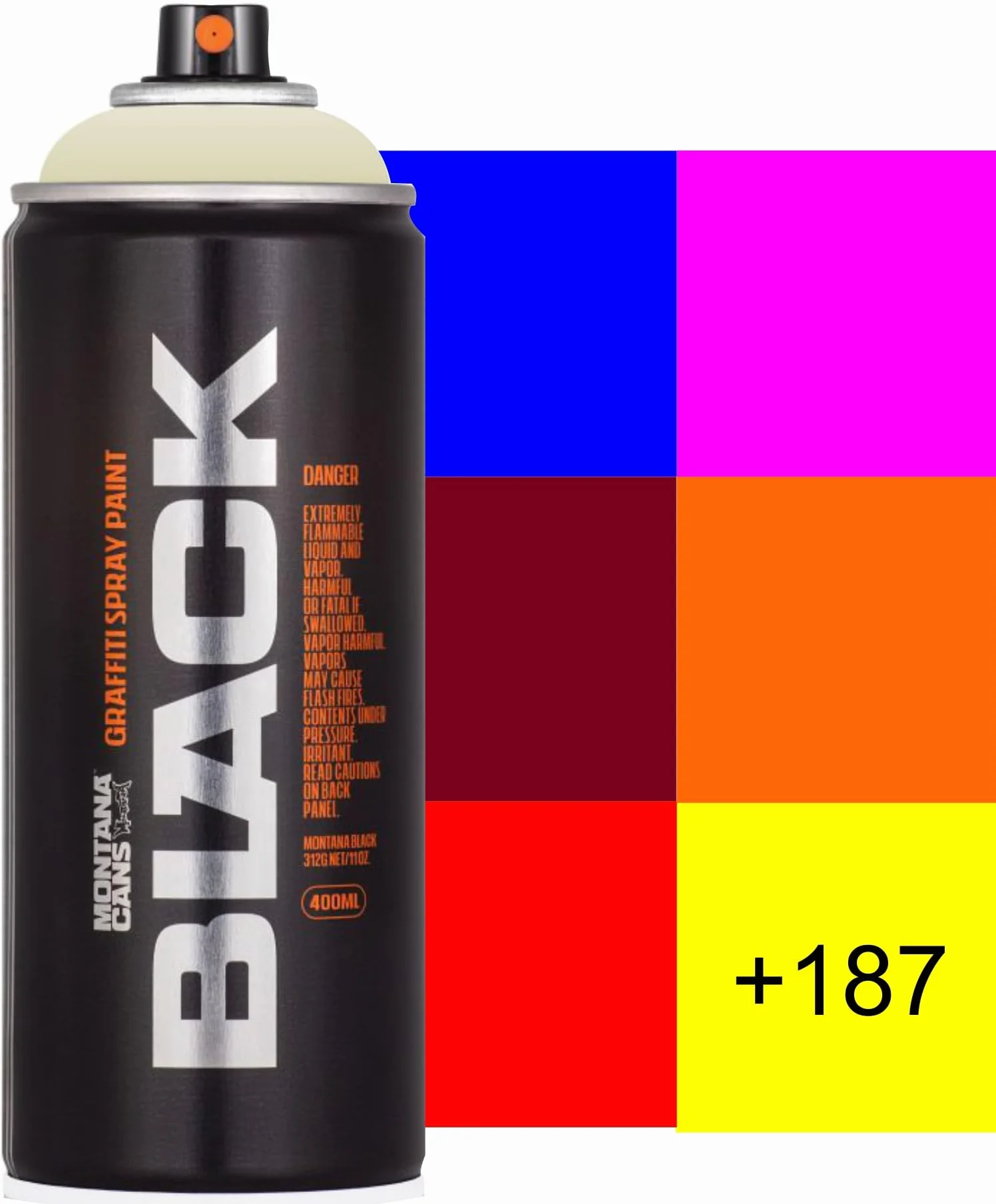 Montana Black Graffiti Paint 400 ml Wysokokryjący Matowy Aerozol 2093 Code Red