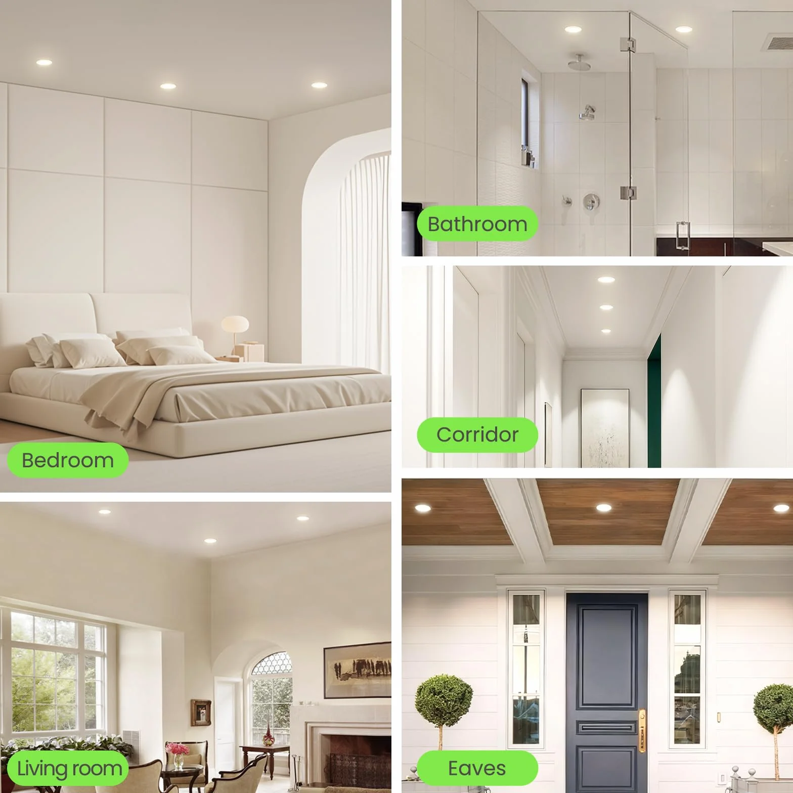 ALUSSO Reflektory LED do zabudowy 68 mm 4 W 220-240 V 3000-6500 K IP44