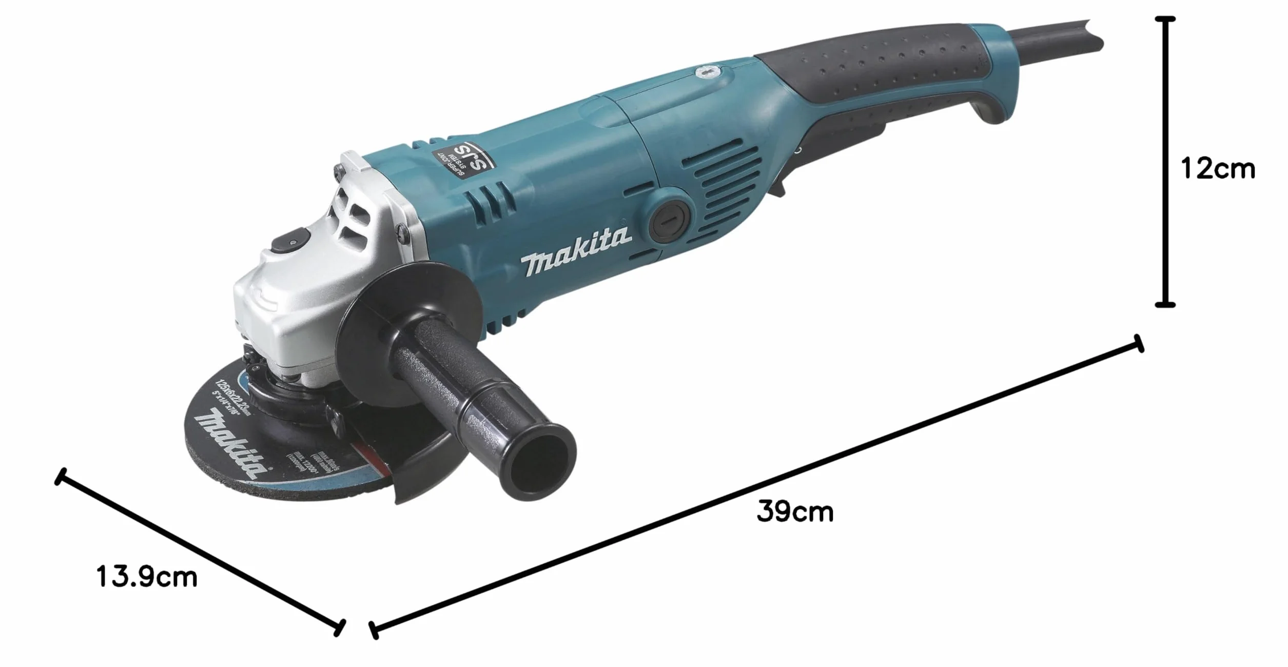 Makita Szlifierka Ga5021C, 1,4 W