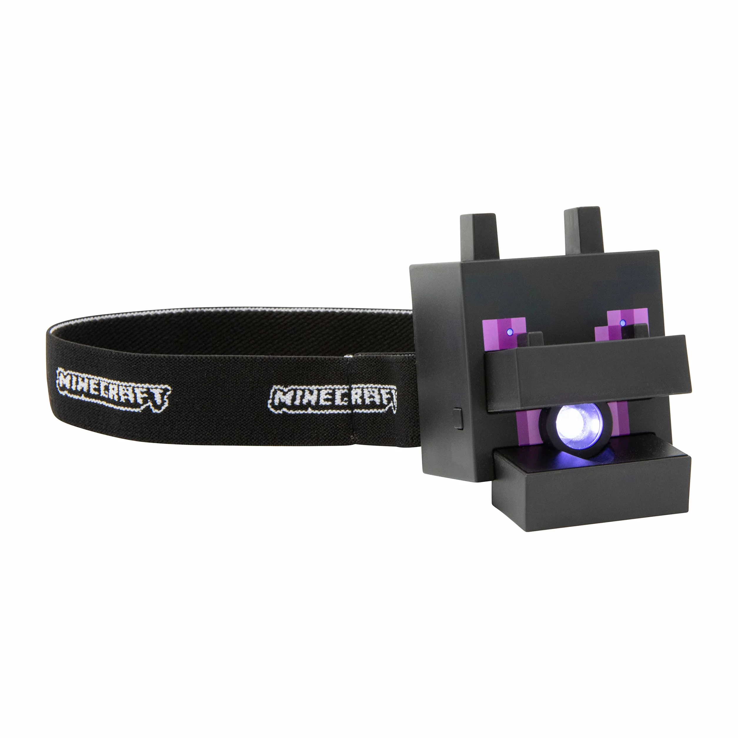Paladone Latarka czołowa Ender Dragon Minecraft - Oficjalny produkt z dźwiękami gry, lampką do czytania i latarką czołową dla dzieci, prezent dla dzieci