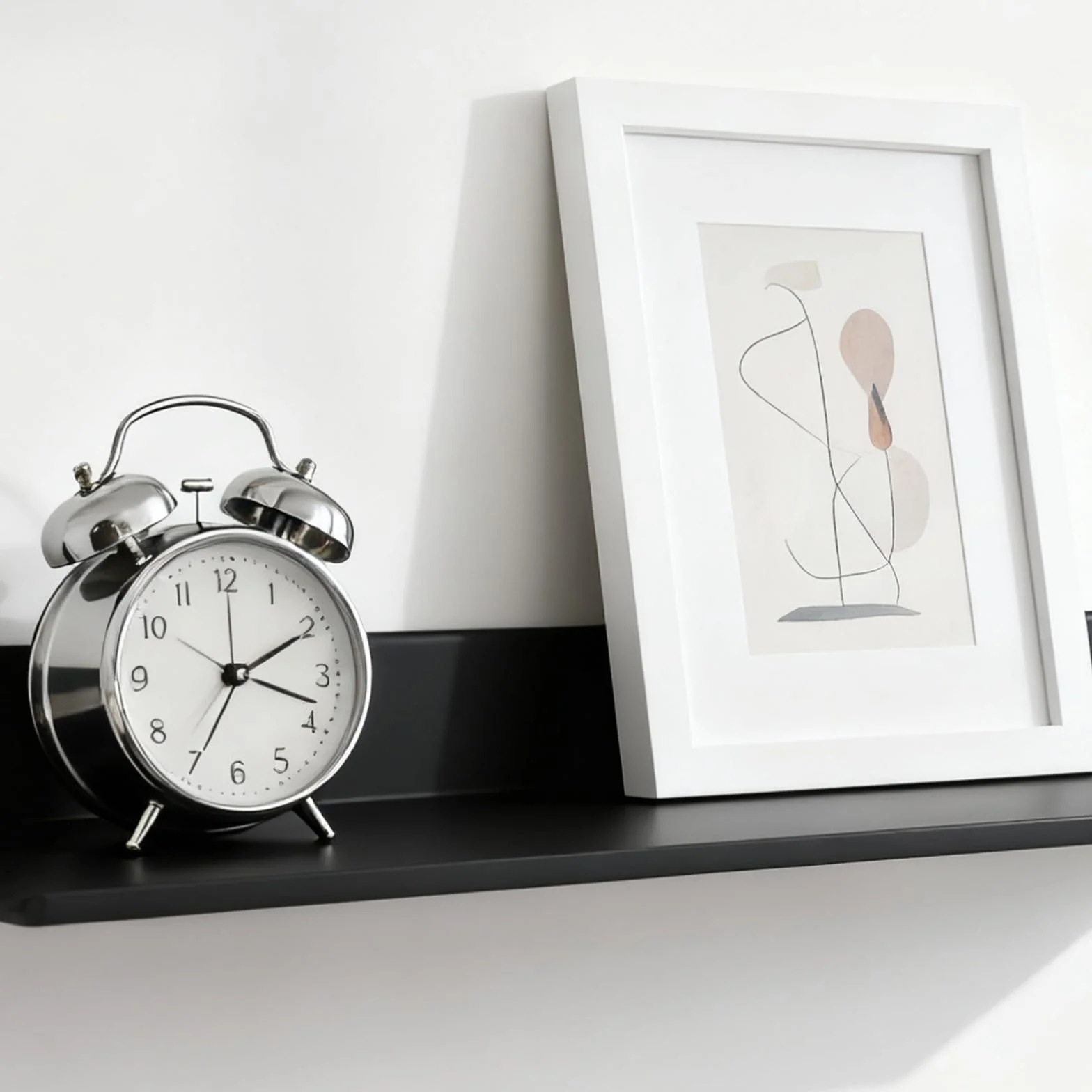 Metalowy regał ścienny półka prysznicowa 30 cm czarny