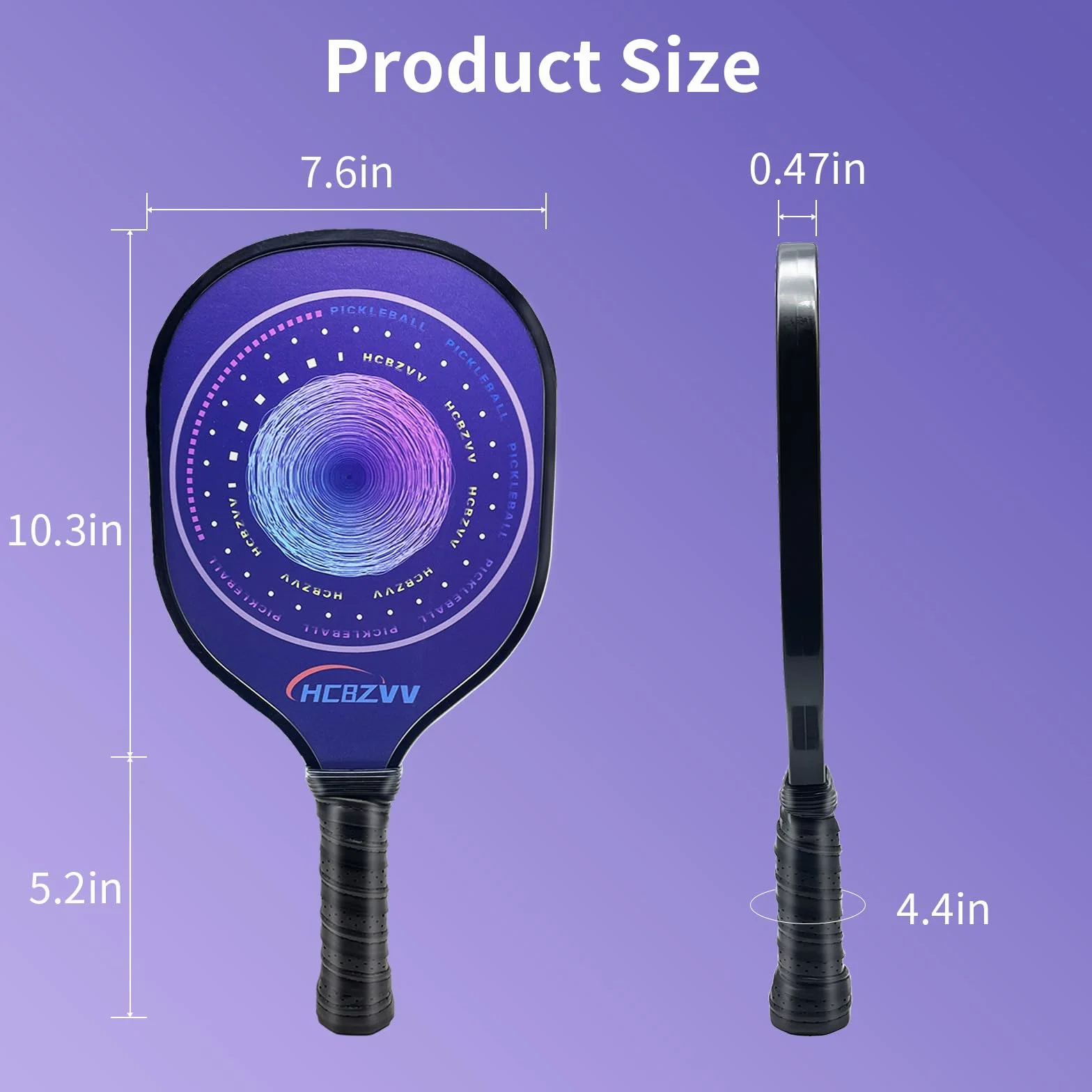 Pickleball Paddles Racket Set, Pickleball Paddle Set z 2 rakietami i 4 piłkami, 1 przenośna torba, ergonomiczny wygodny uchwyt, Outdoor i Indoor, odpowiedni dla początkujących (2 sztuki)
