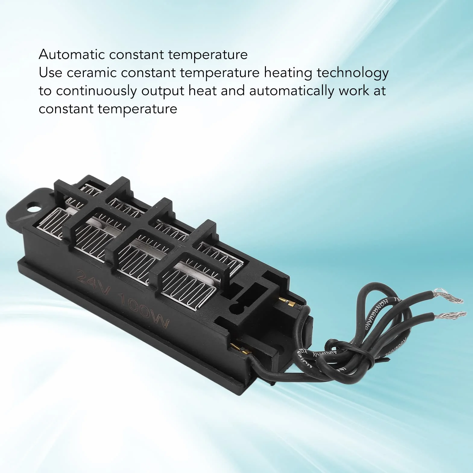 PTC Element Grzejny 24V 100W Płyta Grzewcza ze Stojakiem Podgrzewacz do Żywności Automatyczny