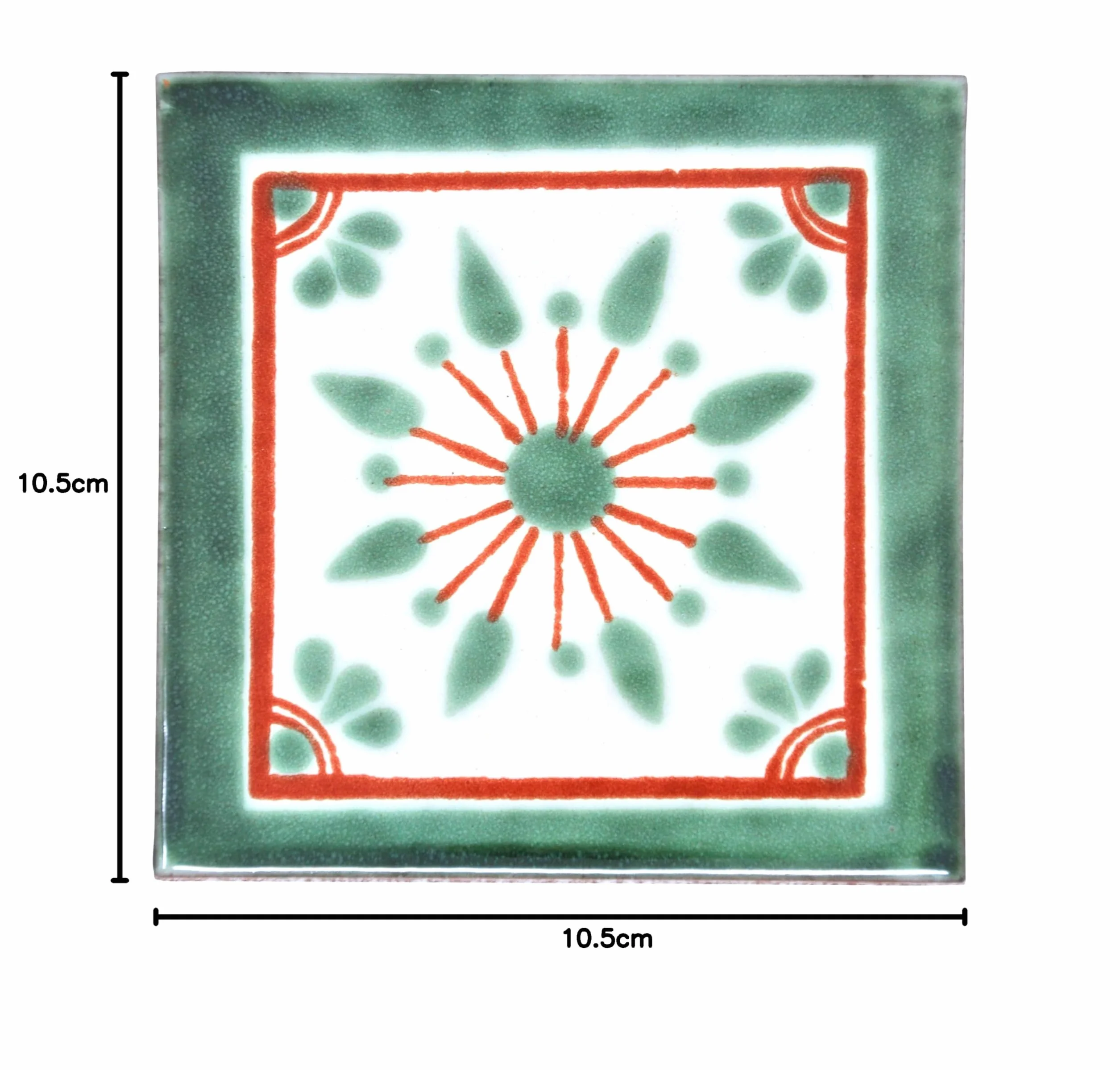Handgemachte Mexikanische Talavera Fliese 10.5cm Einzelfliese