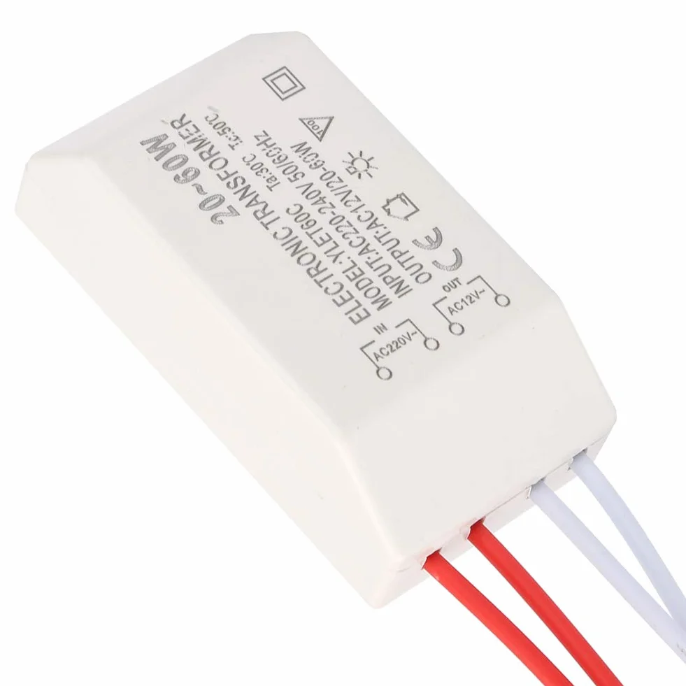 Transformator Elektroniczny Halogenowa G4 220 V AC 12 V 20 60 W Inteligentny Sterownik Zasilacza