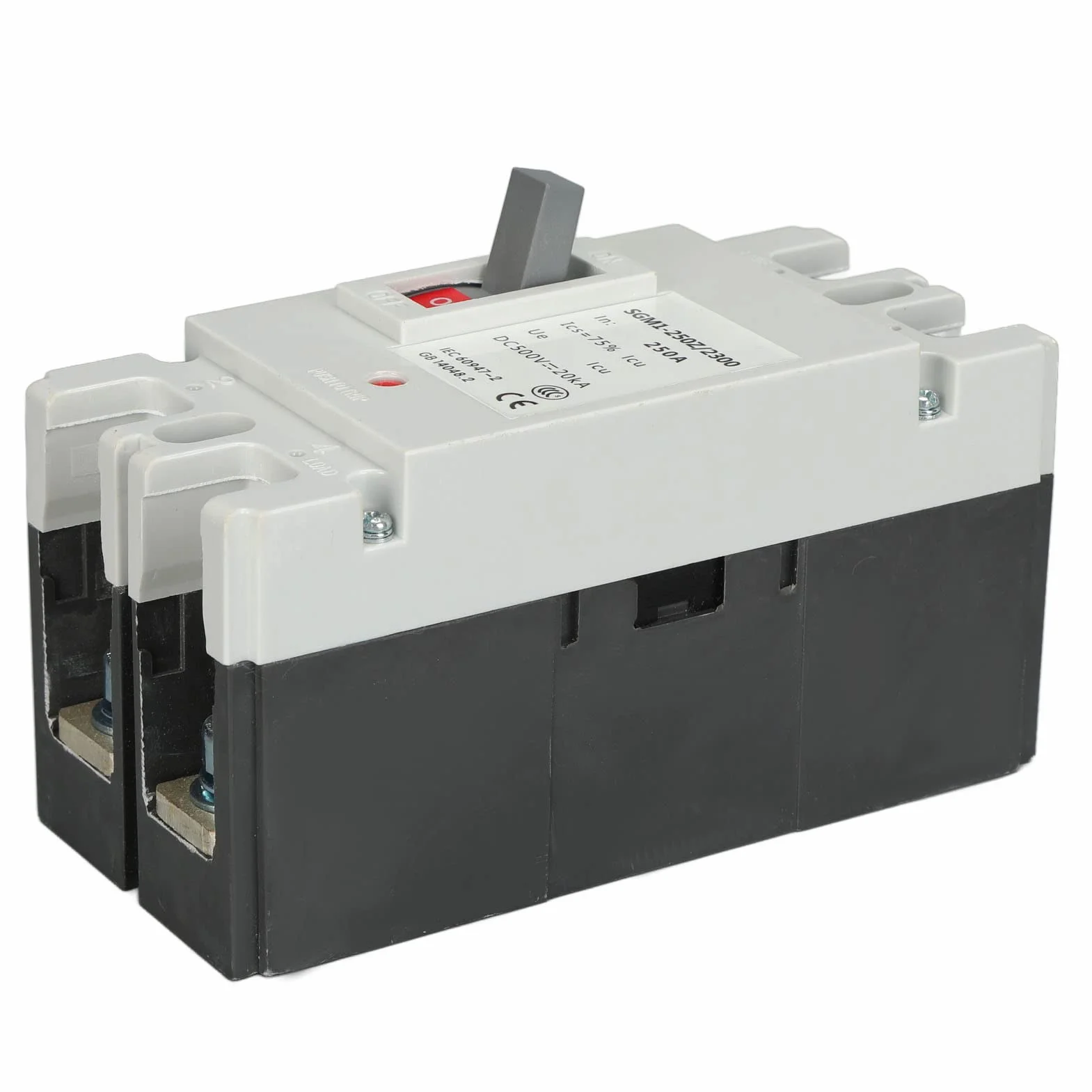 MCCB Przerywacz DC 500V 250A 2P Izolator do Systemu Fotowoltaicznego