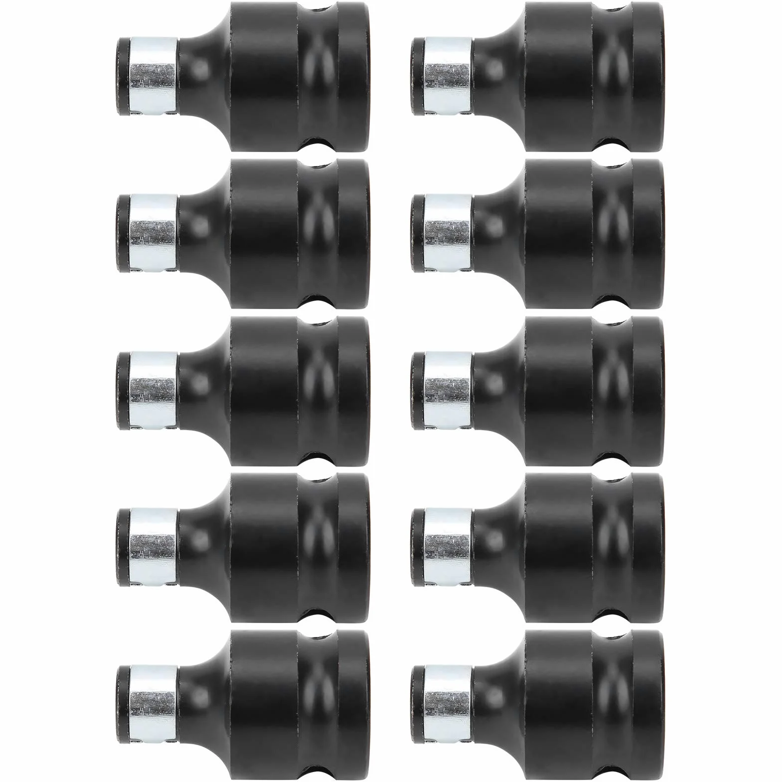 Adapter gniazda 1/2" na 1/4" sześciokątny do wkrętarki udarowej 10-częściowy