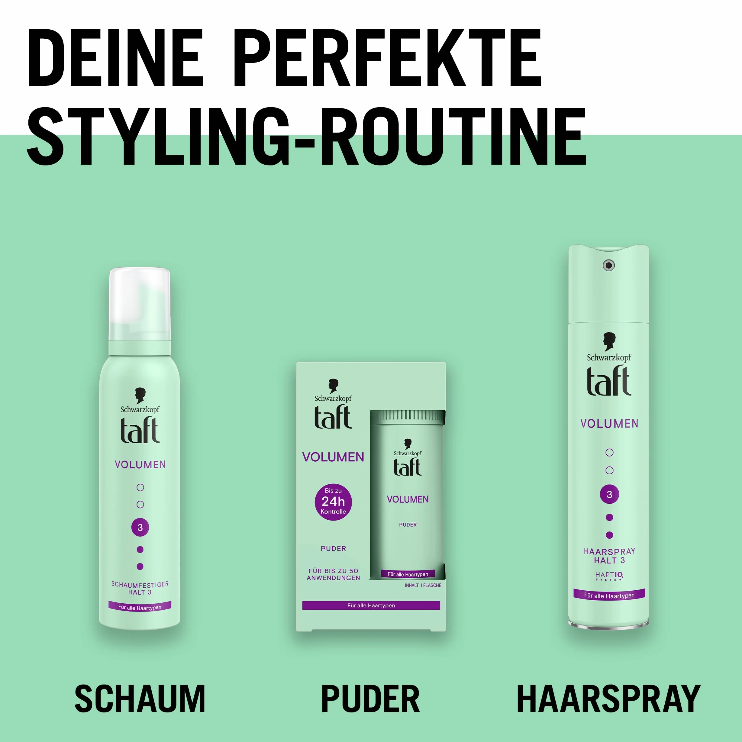 Schwarzkopf Taft puder do stylizacji włosów, objętość (10 g), puder do włosów o pełnych wyglądzie, do 50 zastosowań, wegański puder do stylizacji.