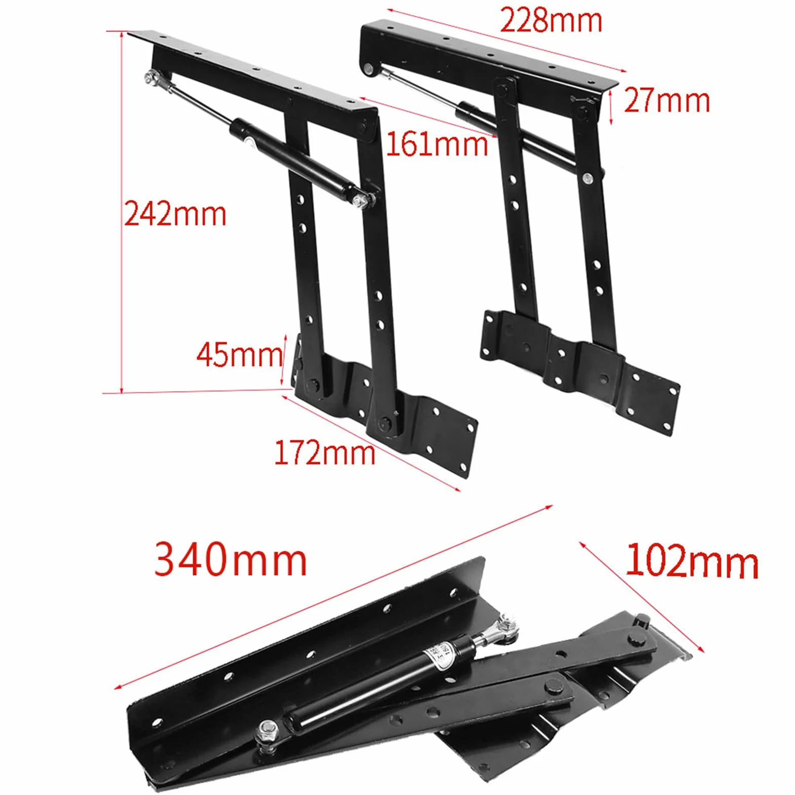 Zawias hydrauliczny 2X Poręczny mechanizm podnoszenia stolika kawowego Meble