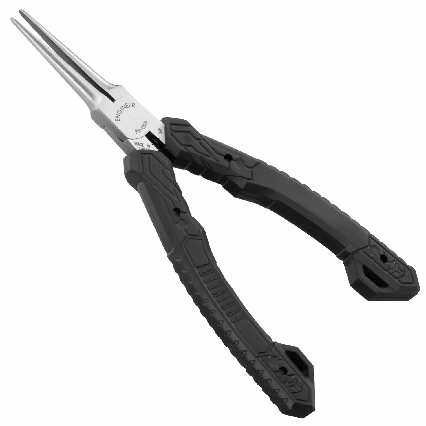 Kompaktowe precyzyjne długie szczypce końcówka igły ESD ze stali węglowej ENGINEER PS-03 141 mm