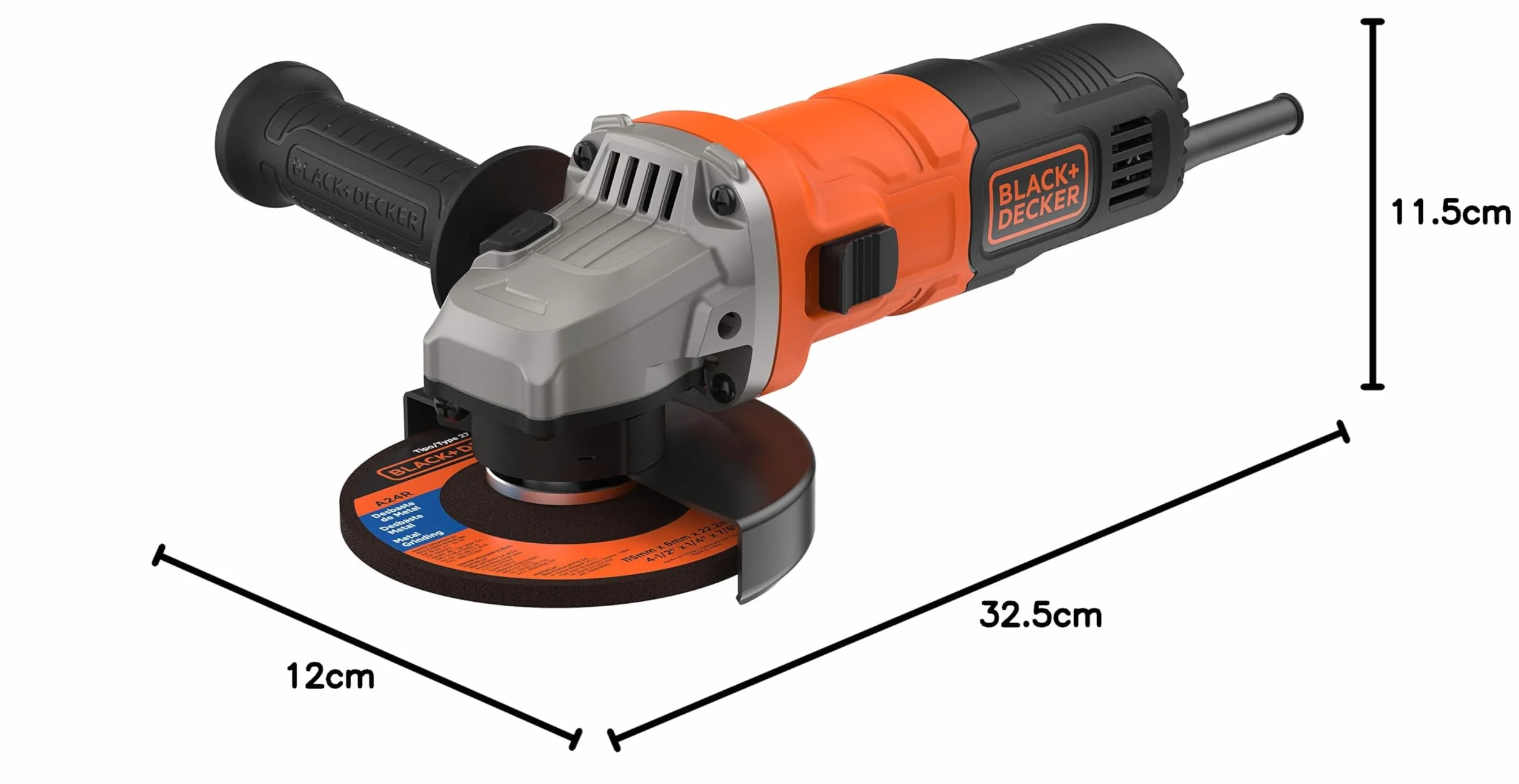 Black+Decker Szlifierka kątowa 710 W 115 mm BEG010