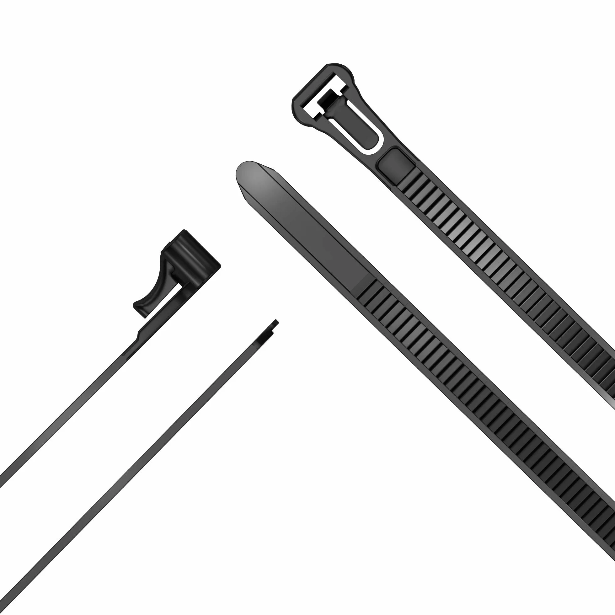 KabelDirekt TOP Series opaski kablowe wielokrotnego użytku 100-200 mm 3×40 szt. czarny