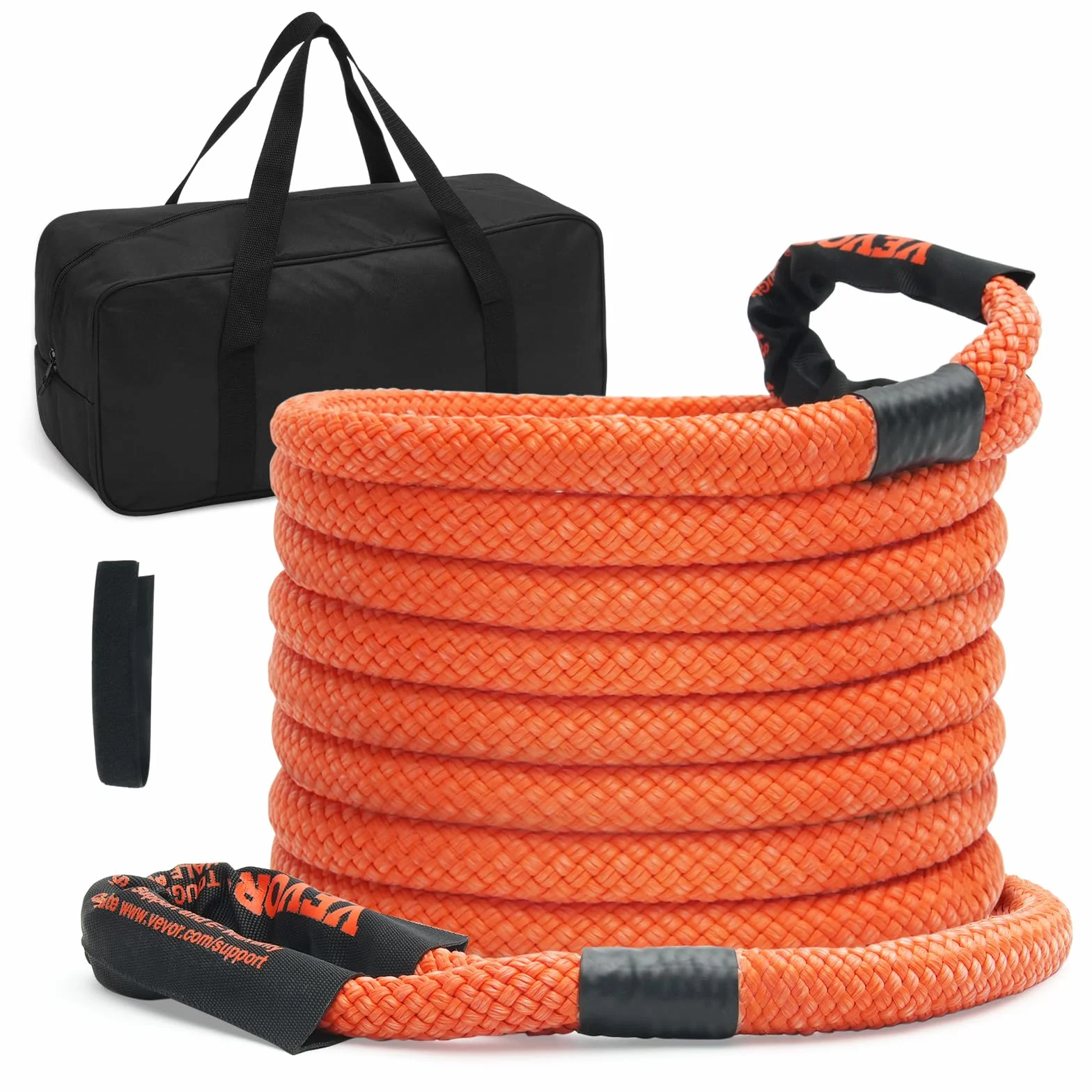 VEVOR 25 mm x 9 m lina holownicza 17237 kg, pas holowniczy offroad