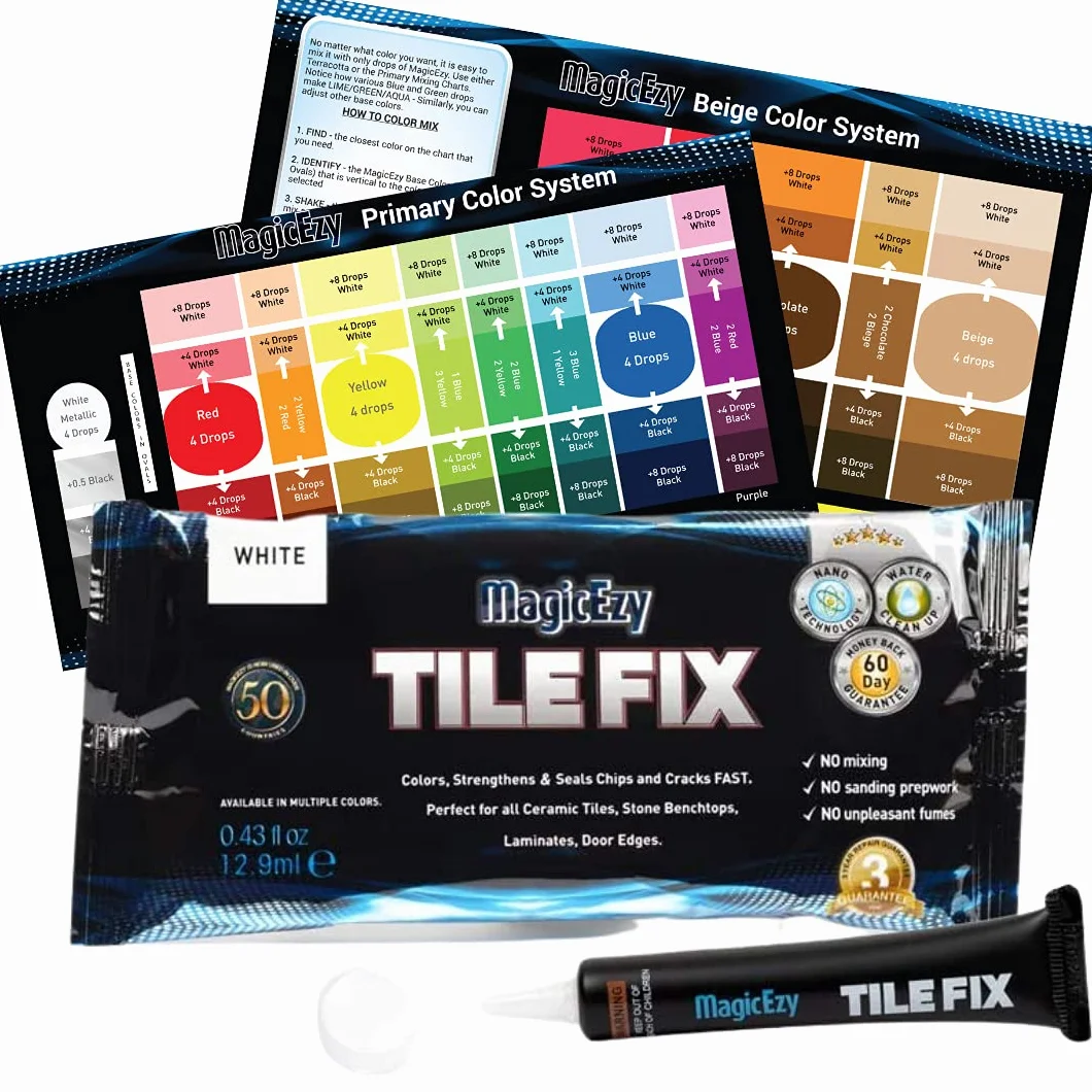 MagicEzy Tile Fix Kolorowy wypełniacz do płytek biały