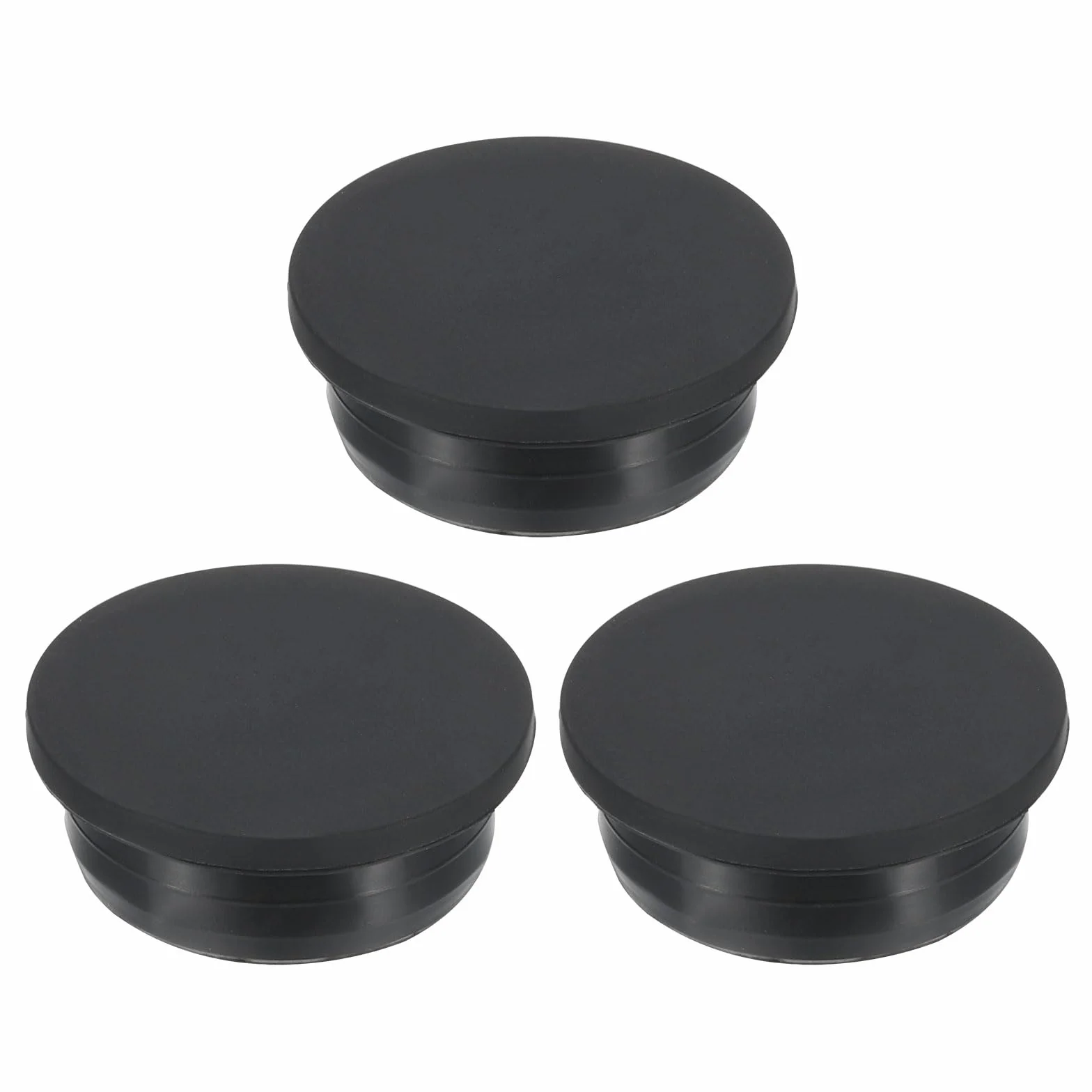PATIKIL Gumowe zatyczki do otworów 39,3 mm, 3 szt., czarne
