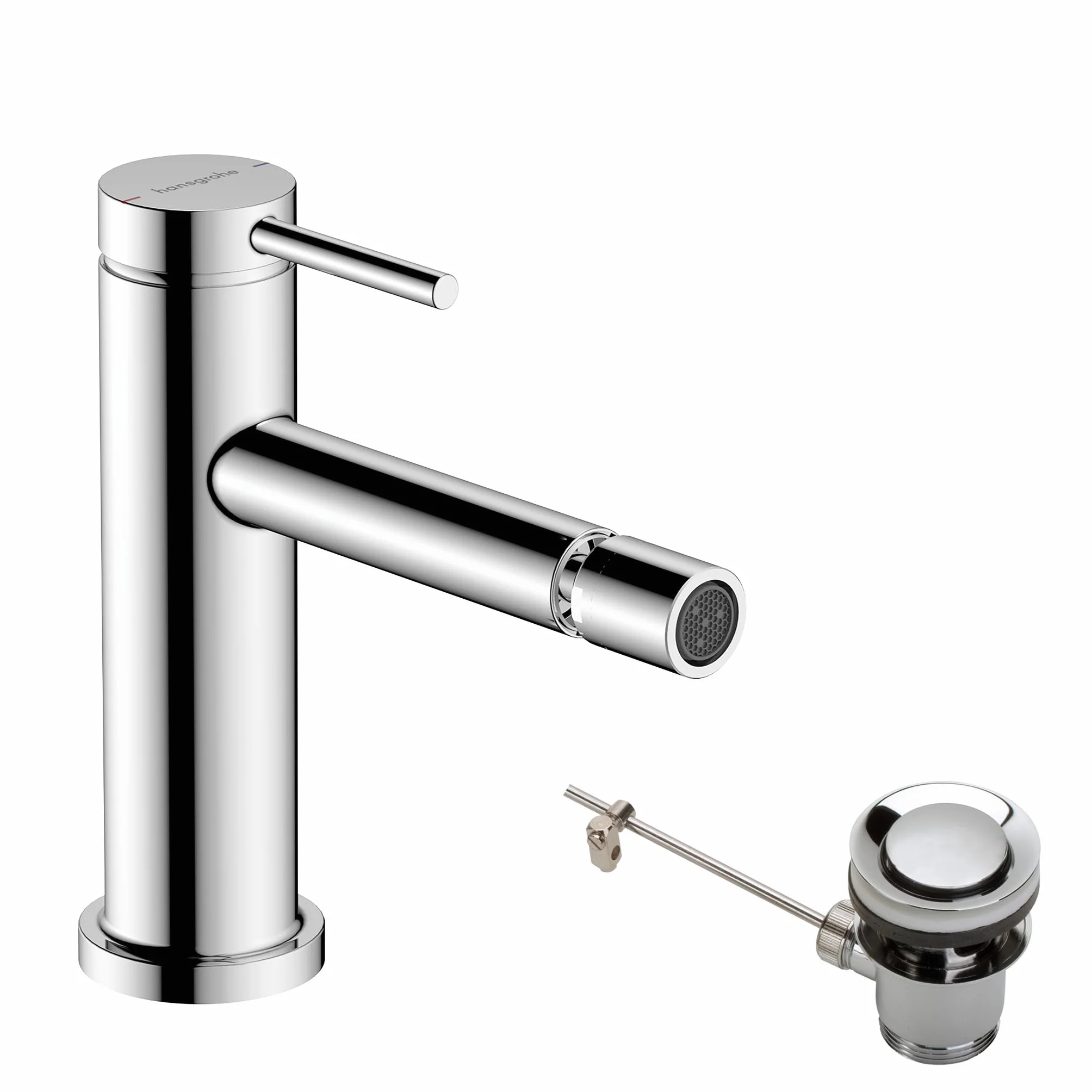 hansgrohe Tecturis S bateria bidetowa z zestawem odpływowym klik-klak, chrom