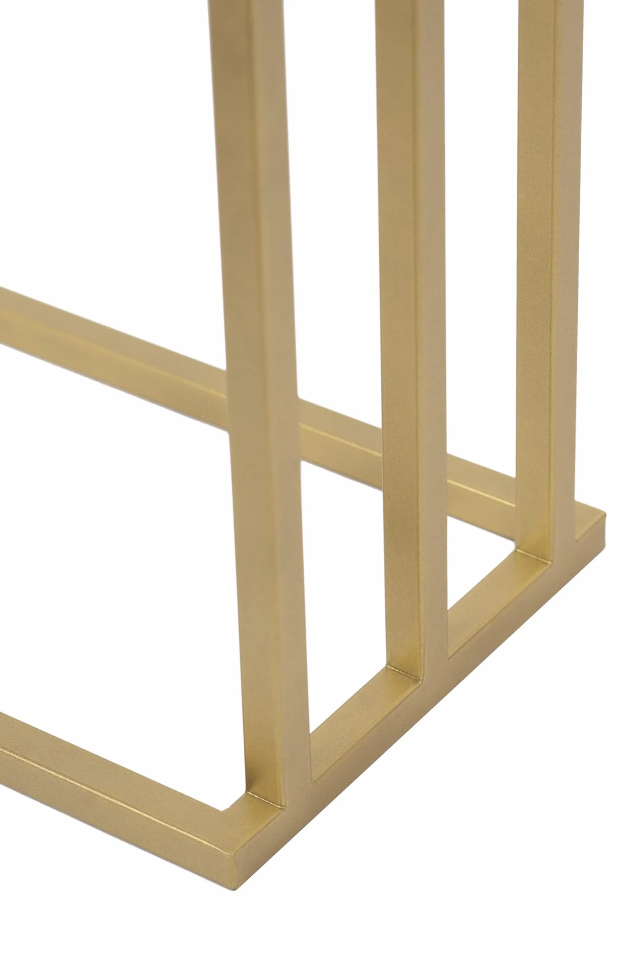 Wolnostojący Wieszak na Ręczniki VIVO 3 pręty Złoty 45x21x86cm Metalowy Stabilny bez Montażu