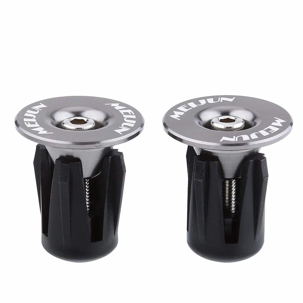 MAGT Wtyczki do kierownicy rowerowy, 2 szt. uniwersalne kolorowe aluminiowe uchwyty rowerowy