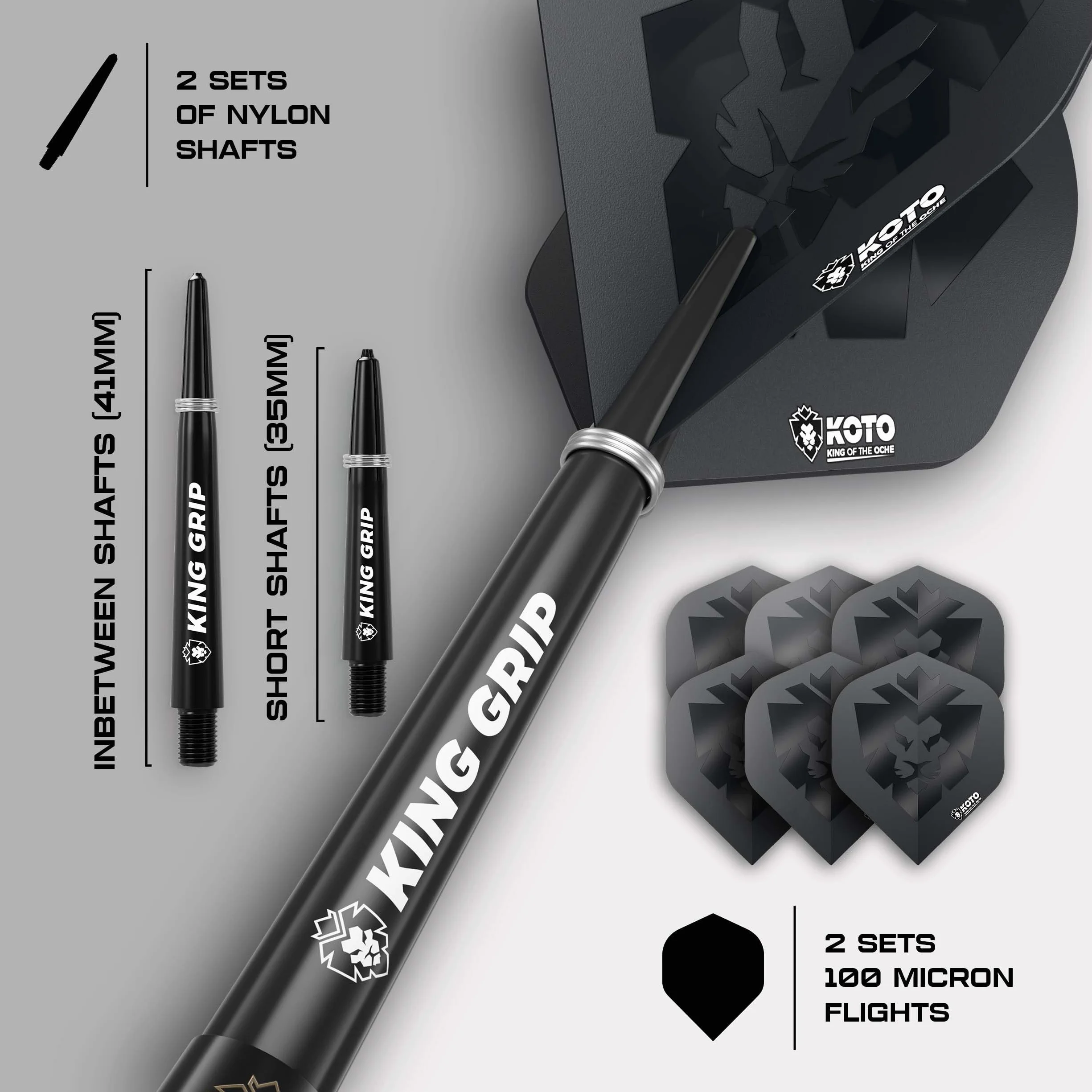Lotki KOTO Zoom Black Electro 90% Tungsten Darts