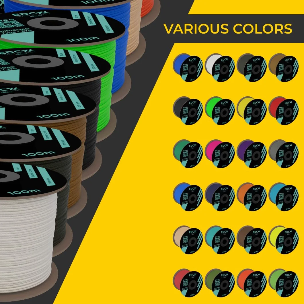 Nylon Paracord 2 mm 275 – 100% Nylonowa Linka 3-żyłowy Przewód