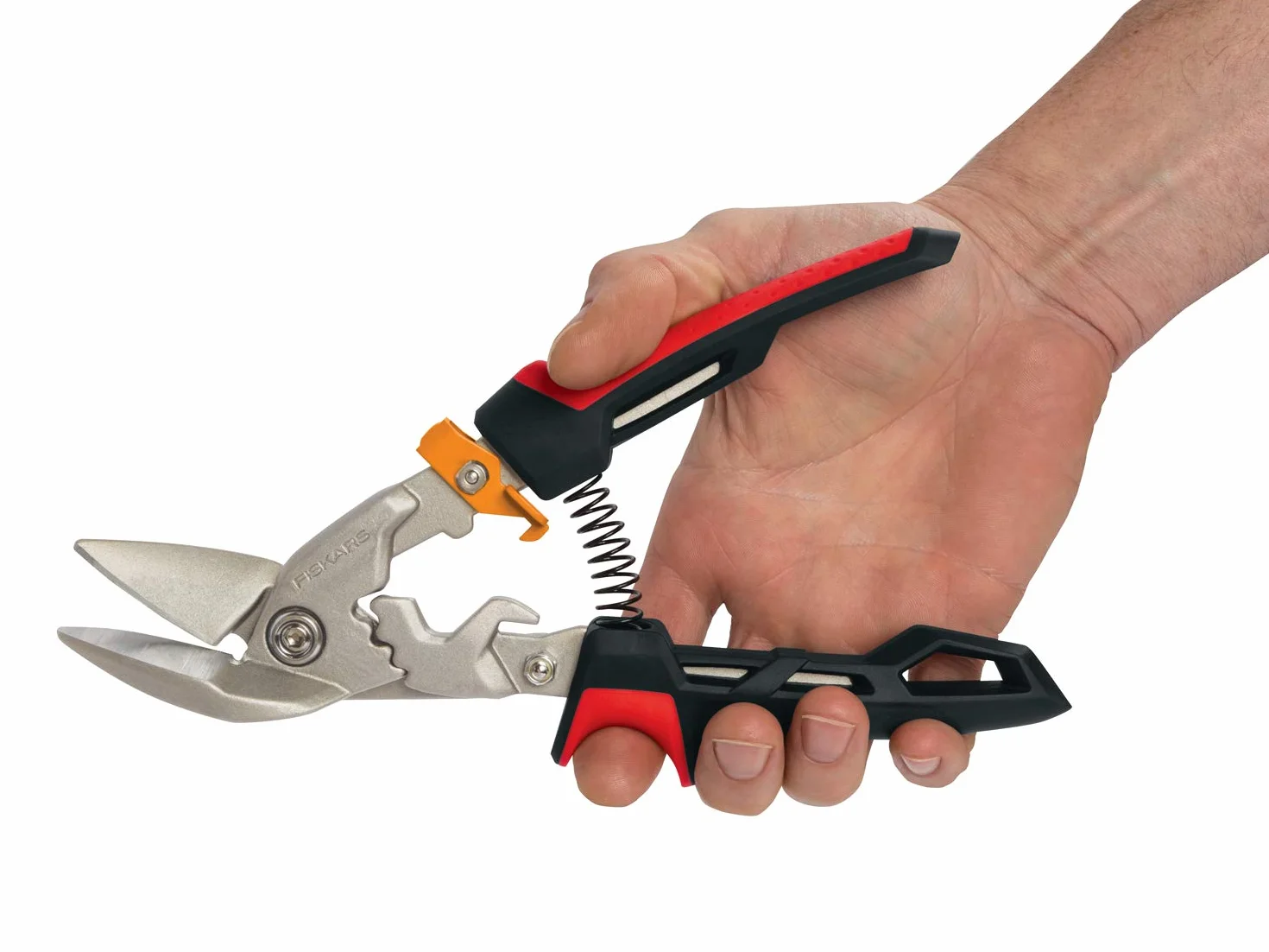 Fiskars Nożyce do cięcia blachy PowerGear 252 cm stal ulepszana cieplnie