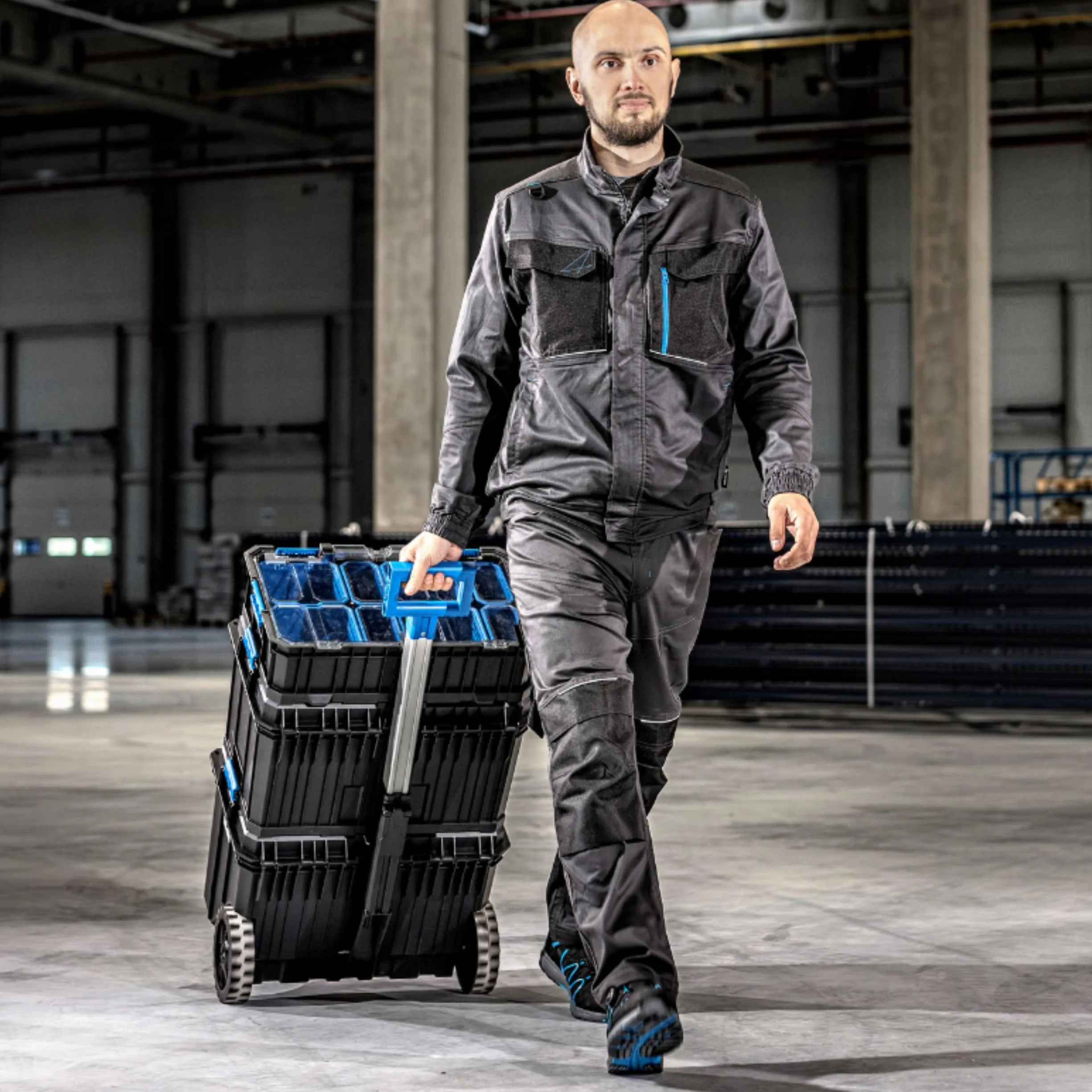 Högert Technik Skrzynka narzędziowa 50 kg modułowa ABS HT7G502