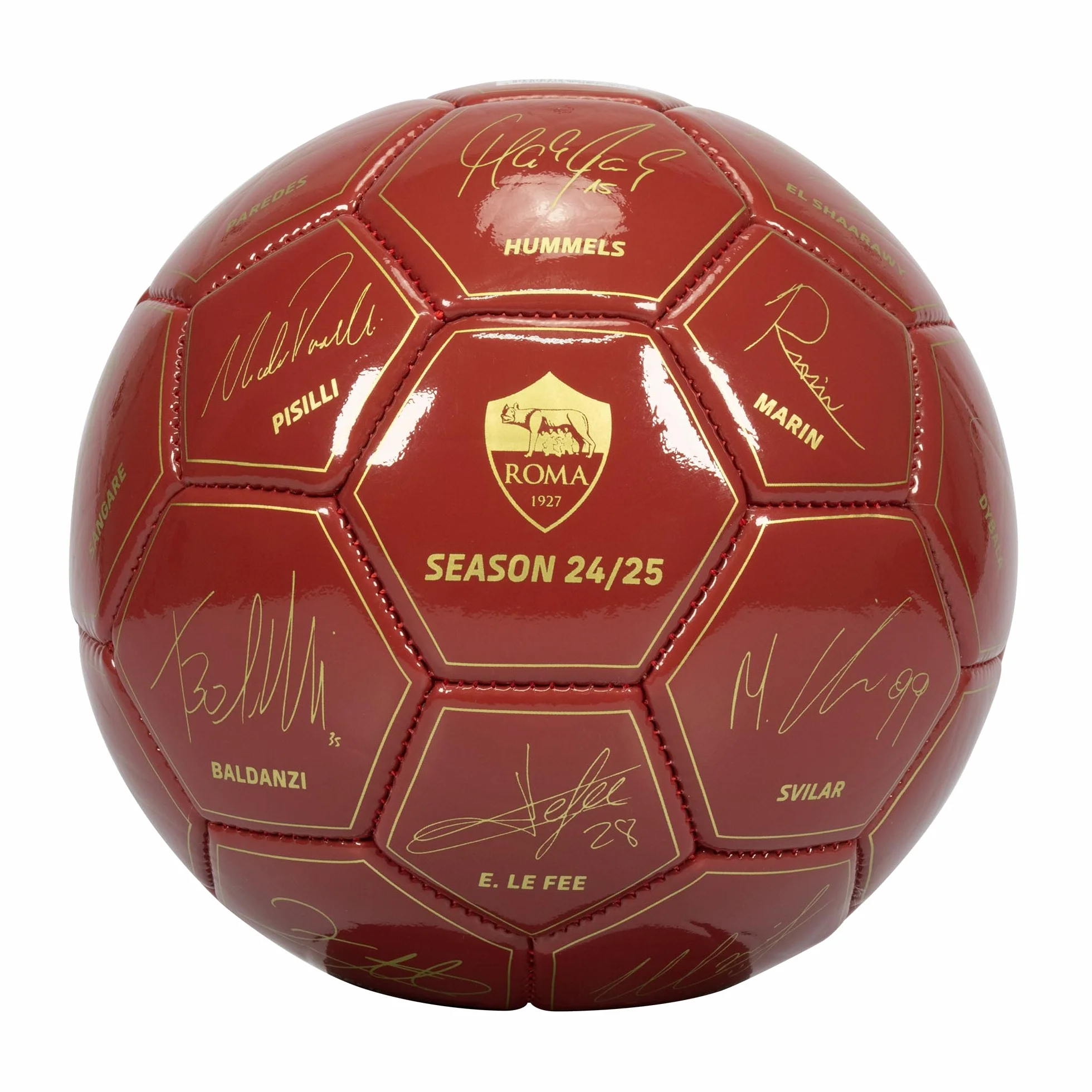 AS Roma Piłka nożna, rozmiar 1 (PVC) Signed