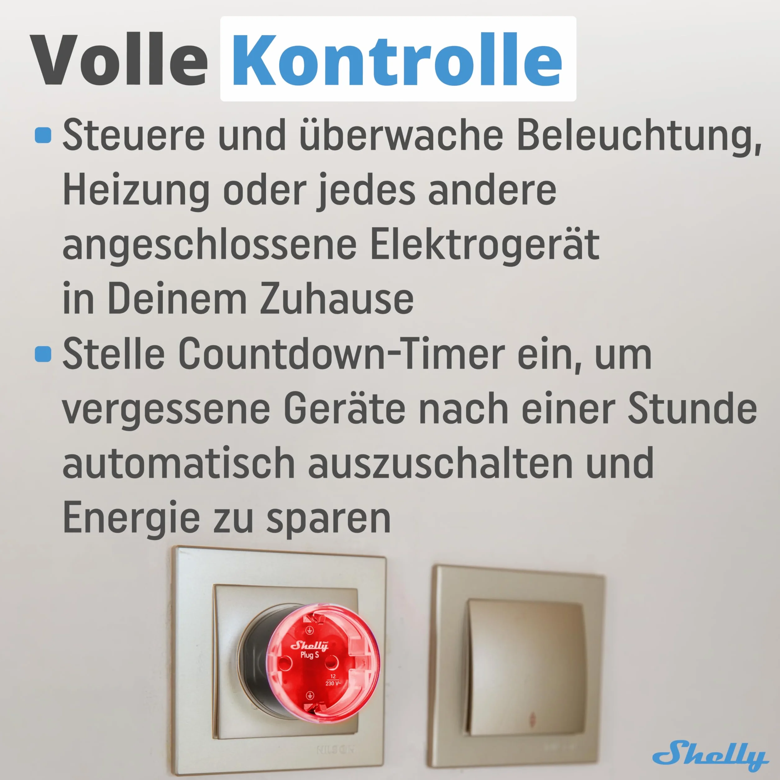 Shelly Plug S MTR Gen3 czarne 4 sztuki inteligentne gniazdko Matter monitorowanie prądu LED