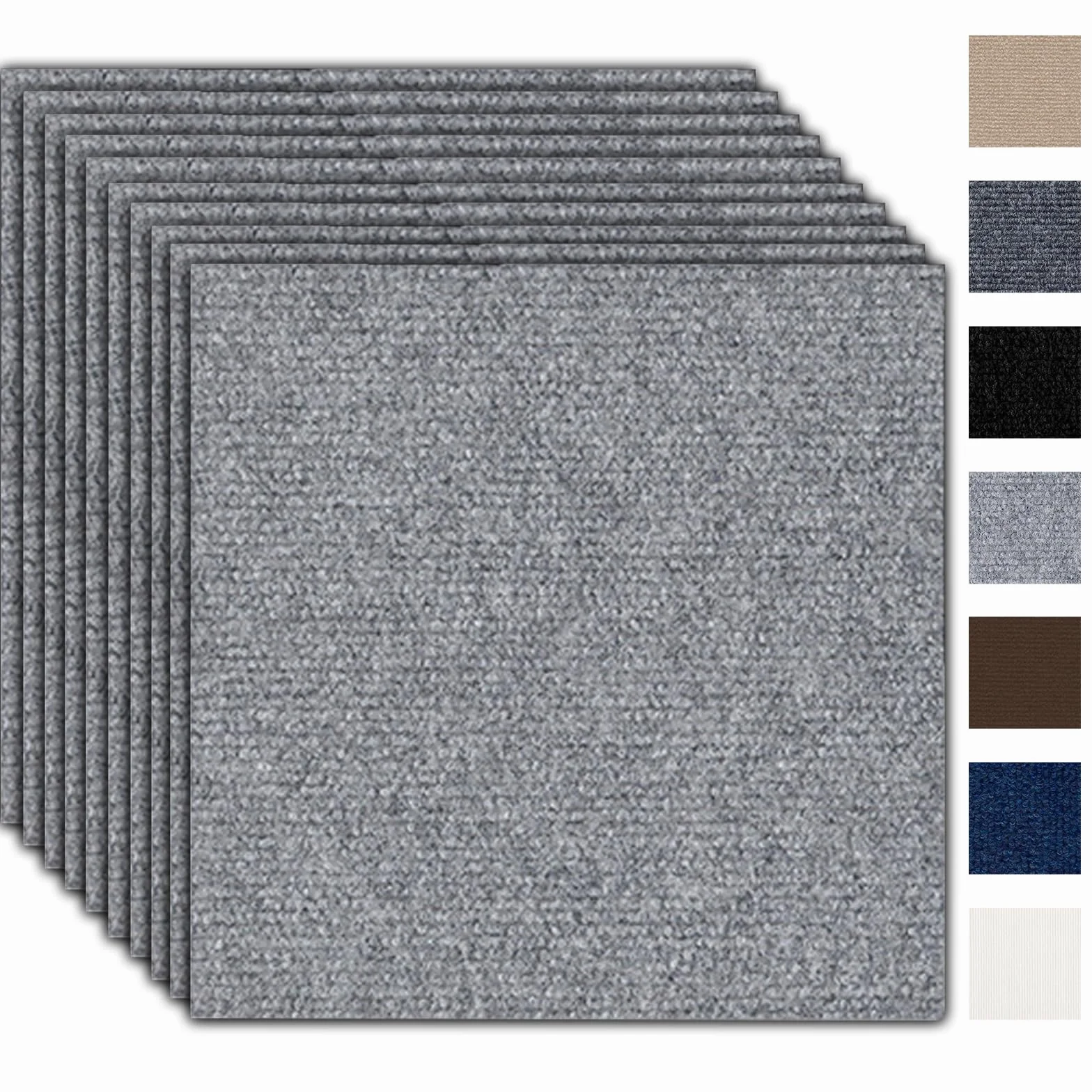 Płytki dywanowe samoprzylepne 30x30 cm zestaw 10 sztuk 0,9 m² wykładzina podłogowa