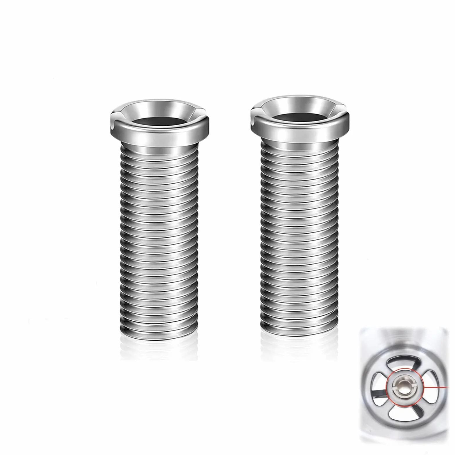 Śruba drążona zlew M12 x 35 mm stal nierdzewna 2 sztuki Schock akcesoria