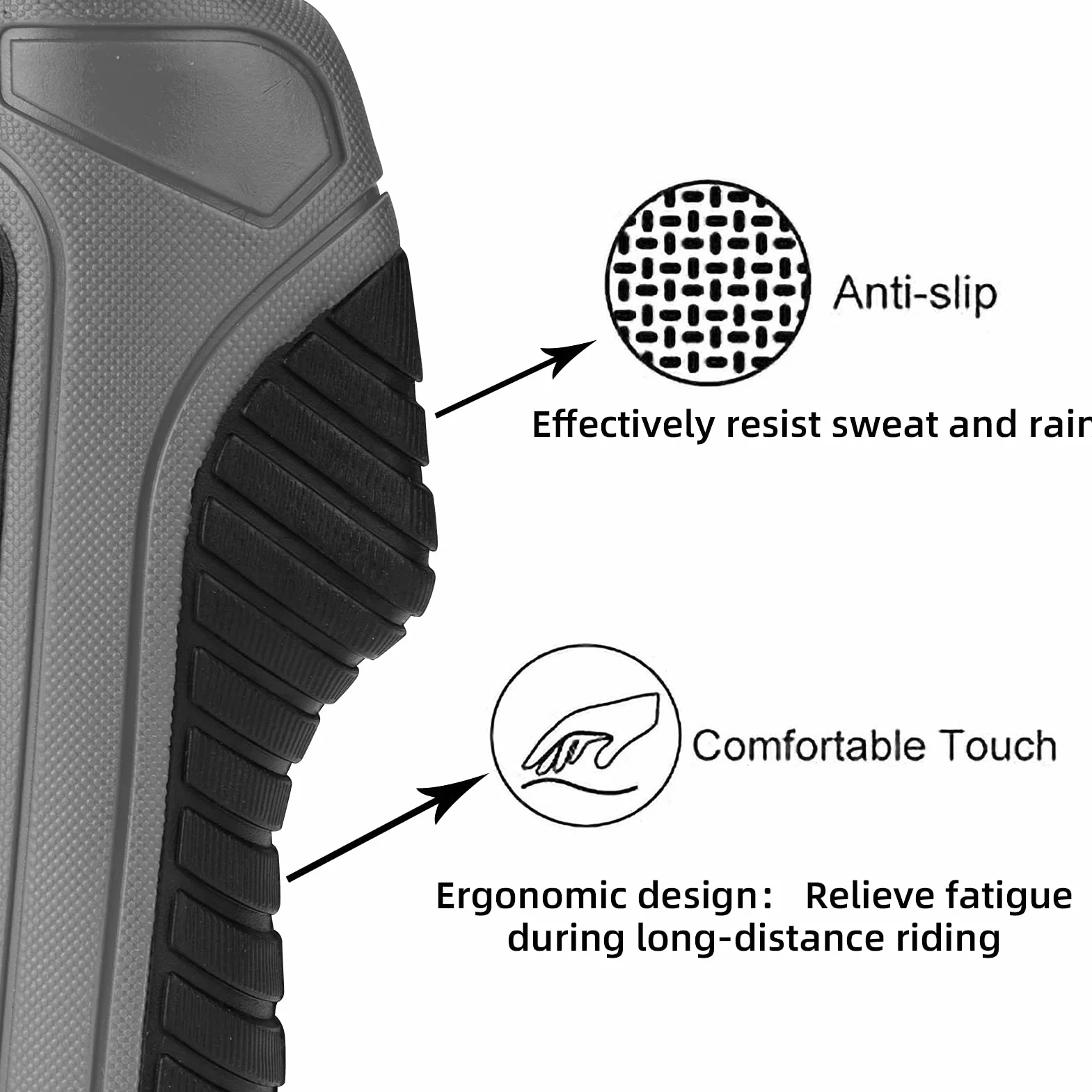 ROCKBROS Uchwyty Rowerowe, do Kierownic o Średnicy 22.2 mm, Ergonomiczny, Antypoślizgowe, Łatwy w Montażu, Uniwersalny, do MTB/Szosowego/Składanego Roweru