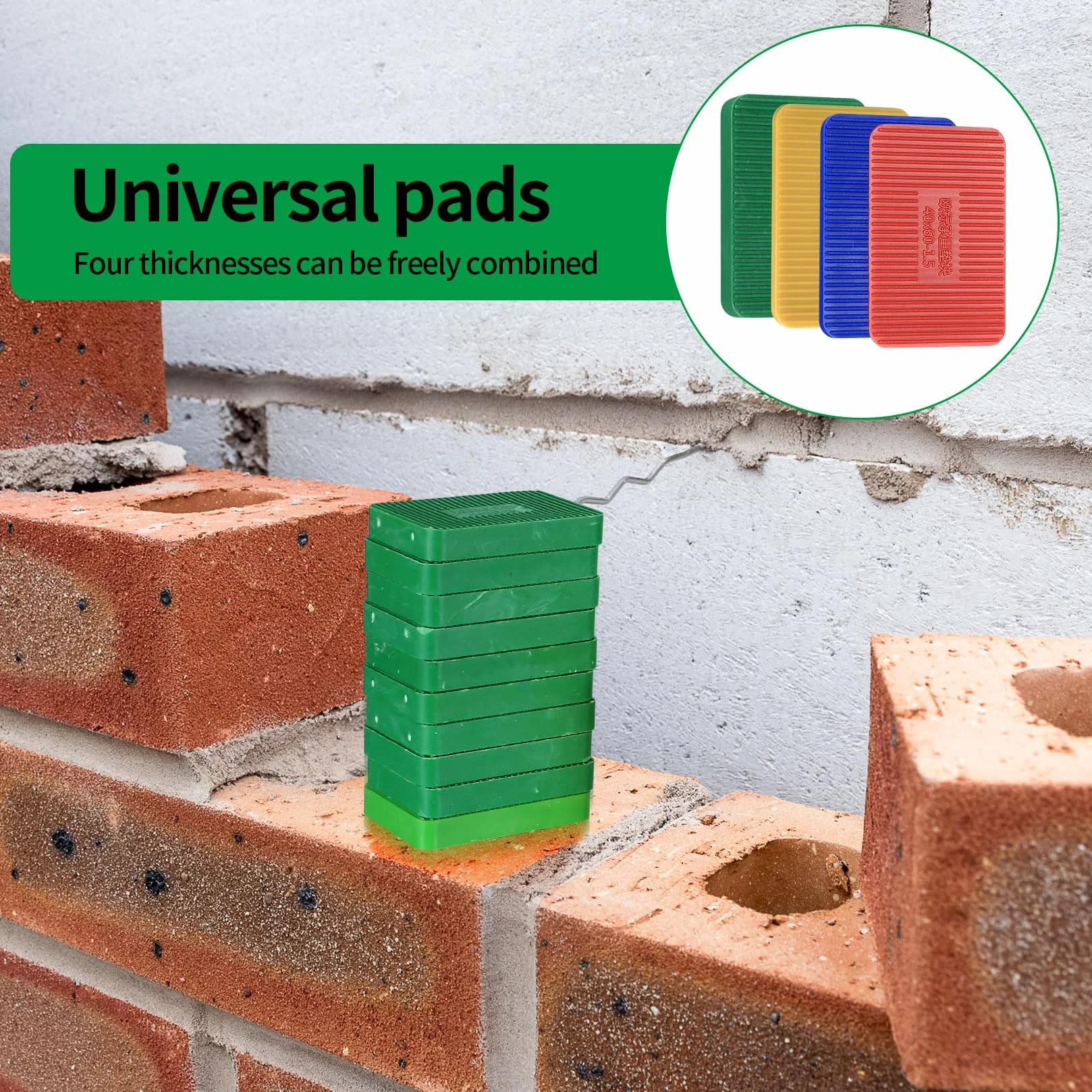 Podkładki dystansowe z tworzywa sztucznego 60 x 40 mm 1,5 mm/3 mm/5 mm/10 mm 40 sztuk