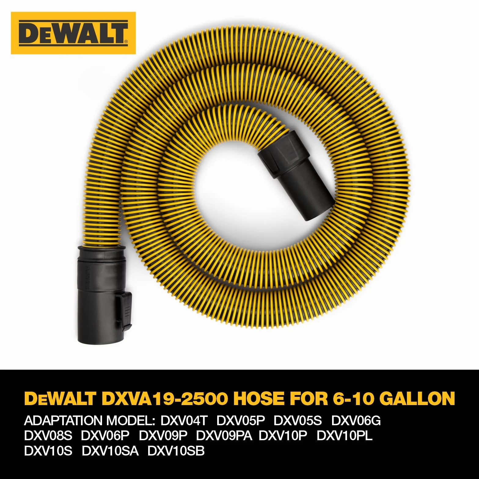 DEWALT DXVA19-2500 wąż 1-7/8" (48 mm) 7' (2,1 m)