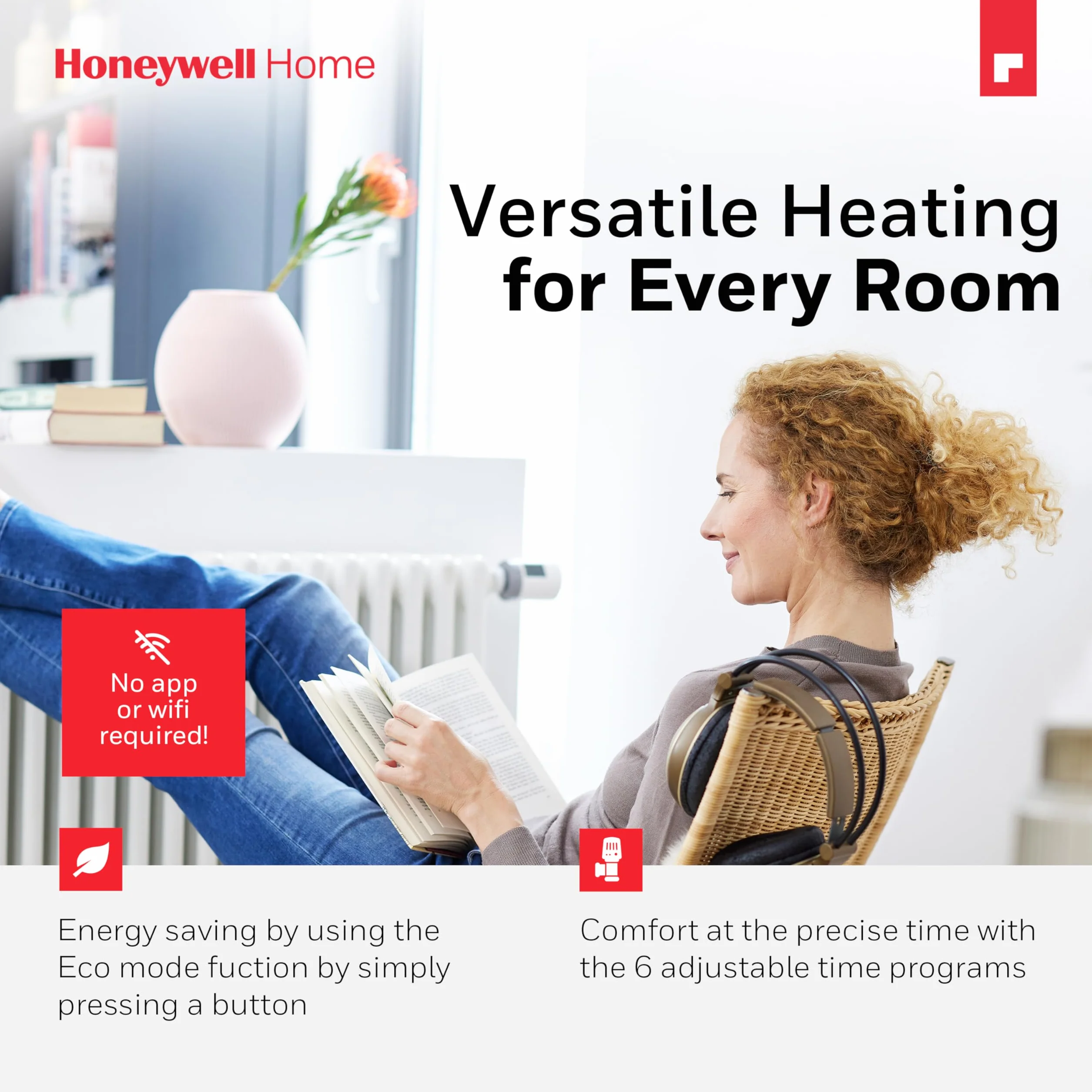 Honeywell Home inteligentna programowalna głowica grzejnika elektronicznego 1 sztuka