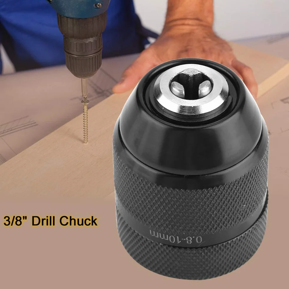 Uchwyt bezkluczowy 0.8mm-10mm 3/8-24UNF metalowy do wiertarek udarowych