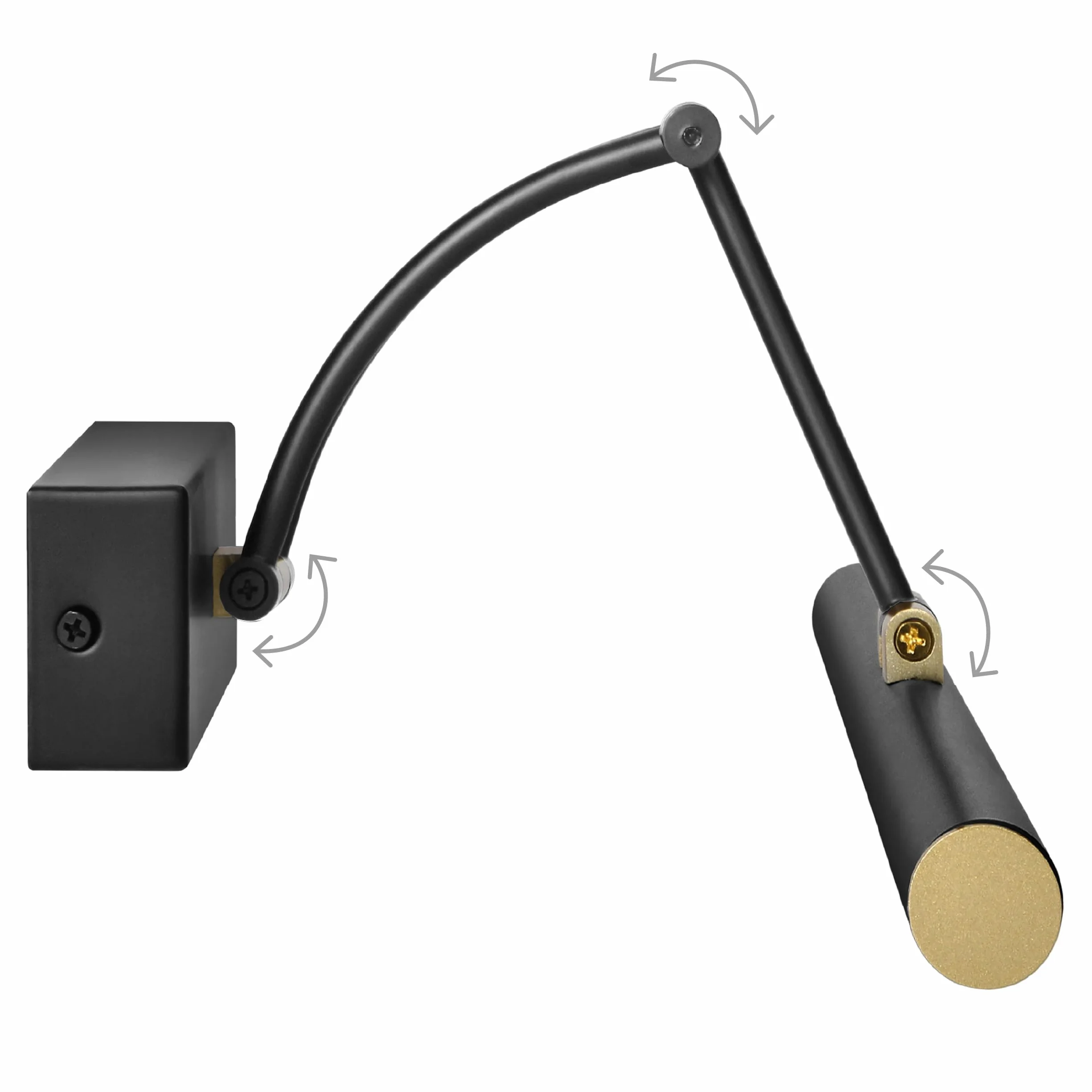 Lampa nad Lustro Kinkiet Łazienkowy IP44 Czarny 40cm 7W 770lm Neutralny Biały